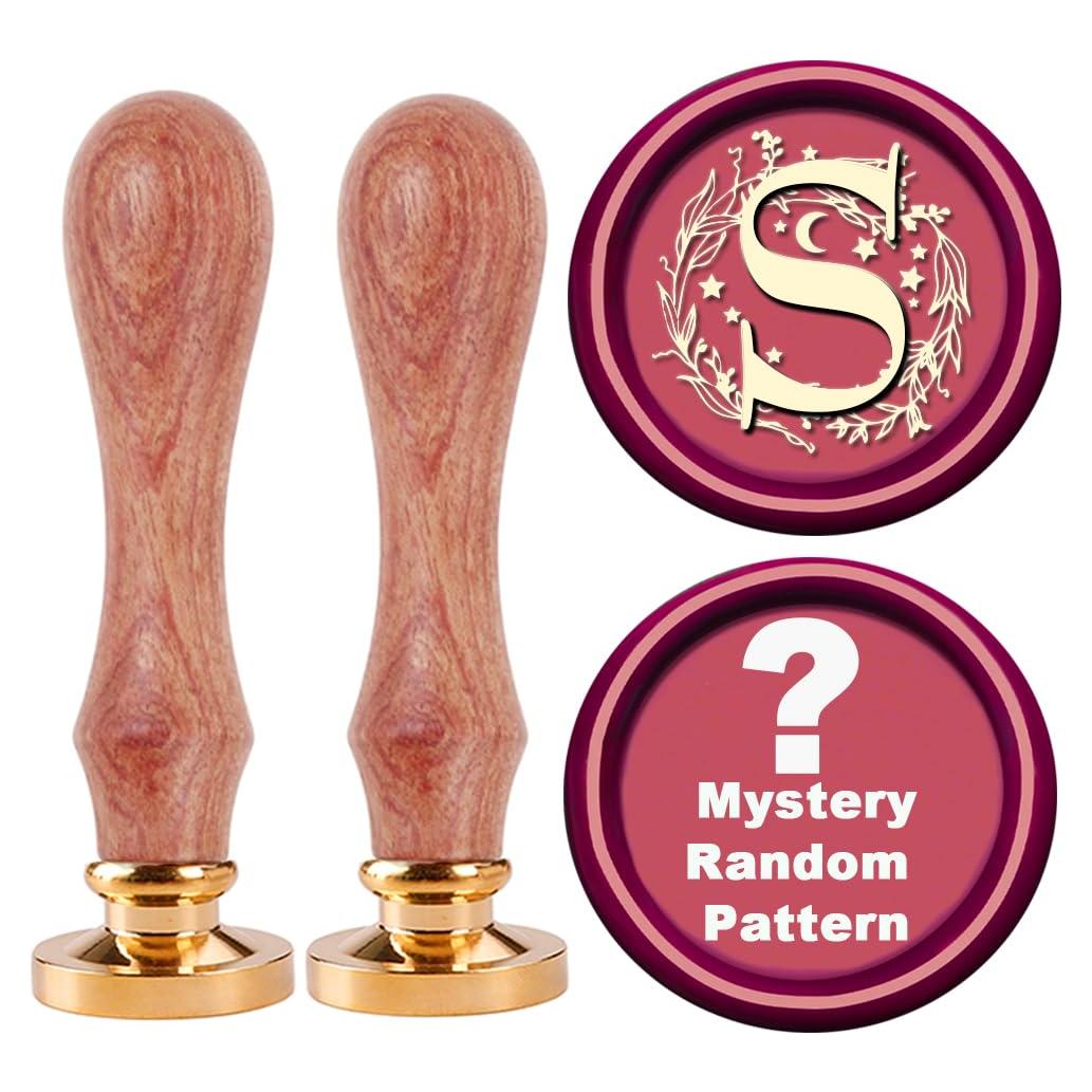 Kit de Sello de Cera STAMPMASTER Letra S 3D con Patrón Misterioso