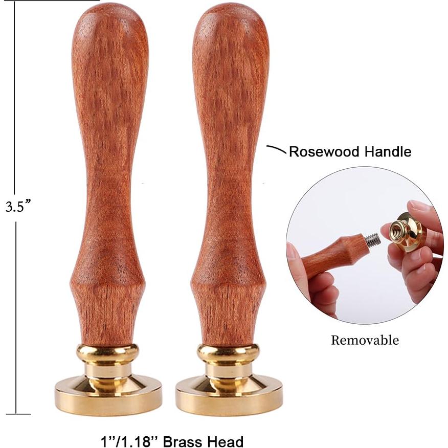 Kit de Sello de Cera STAMPMASTER Letra S 3D con Patrón Misterioso