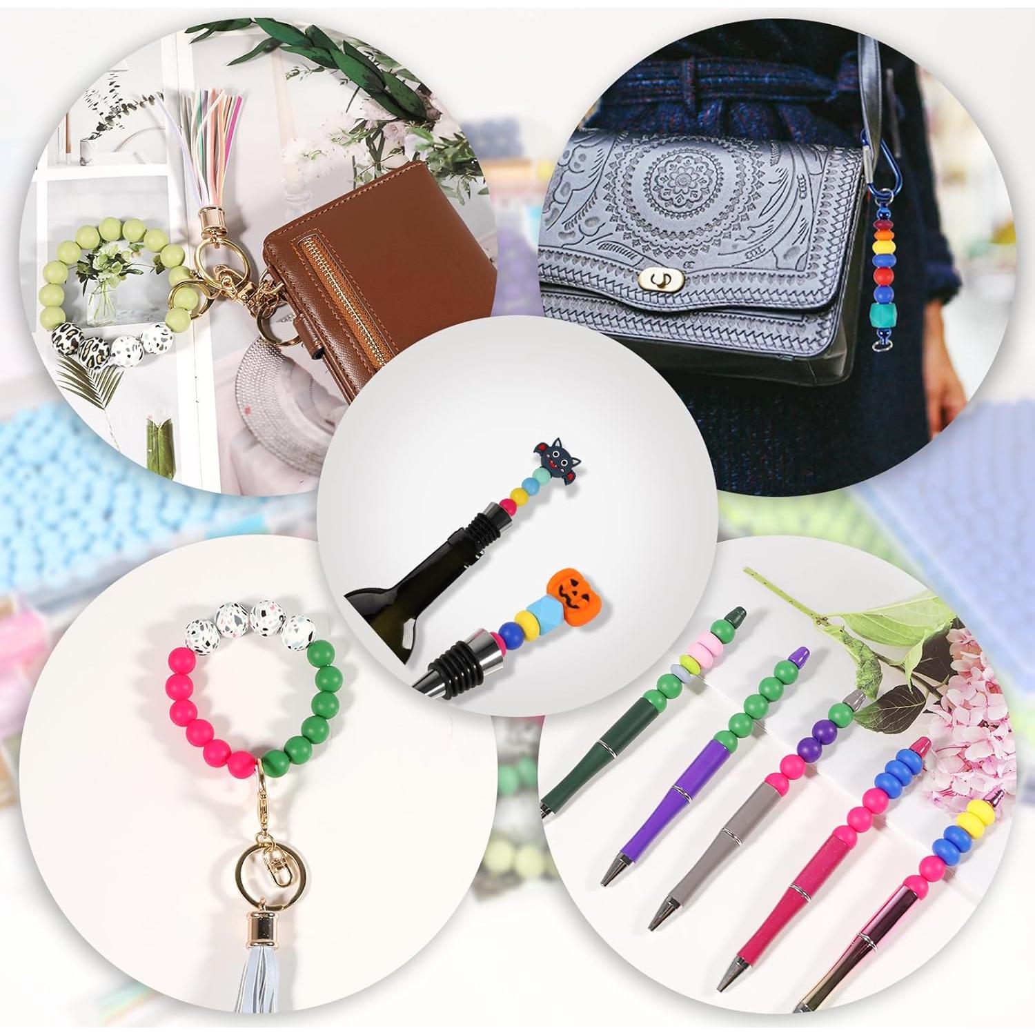 200 Perlas de Silicona Redondas 12mm Aoughthee Verde Manzana