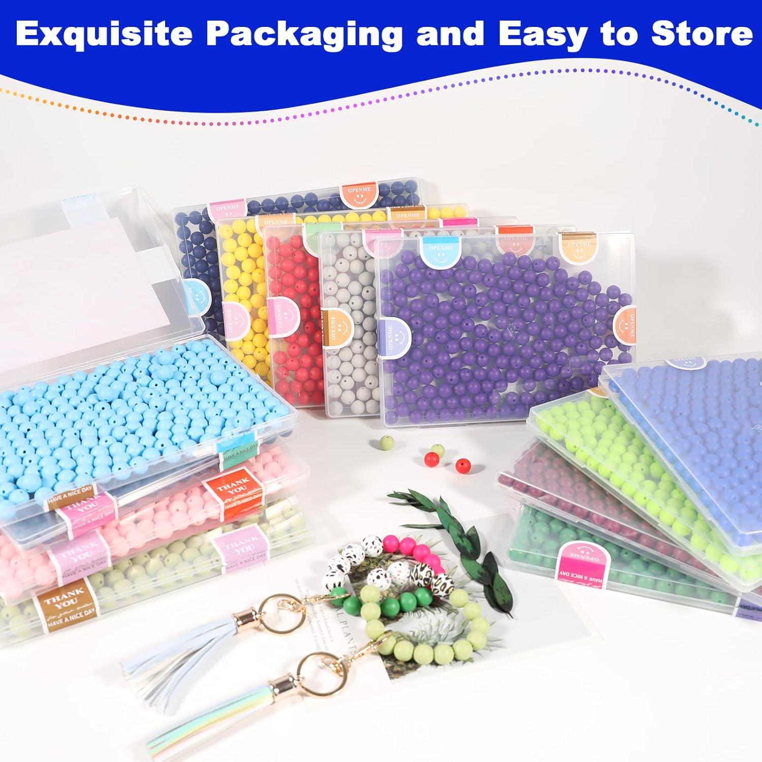 200 Perlas de Silicona Redondas 12mm Aoughthee Verde Manzana