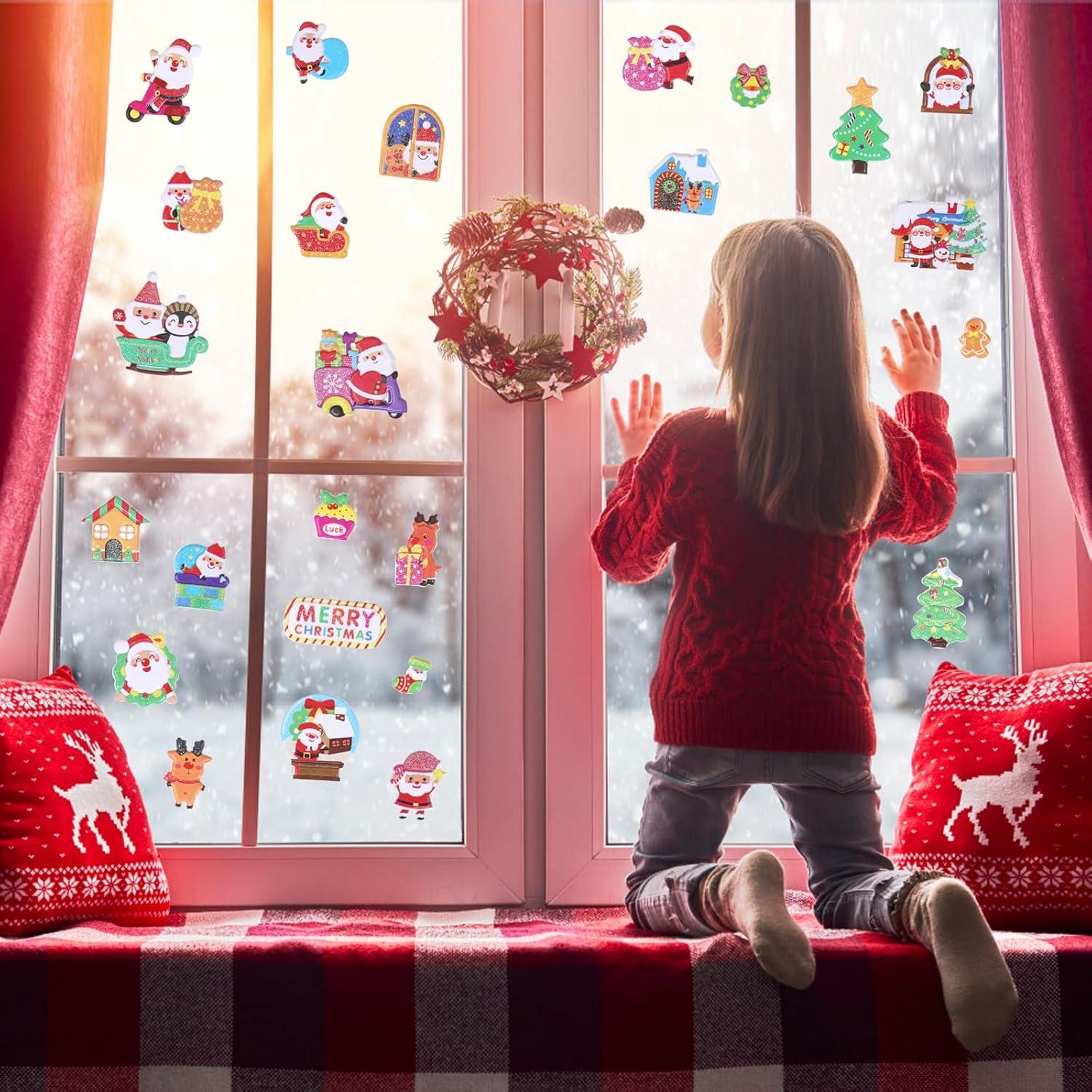 Pegatinas Esponjosas de Navidad SHANGRLA 3D - 8 Hojas Brillantes