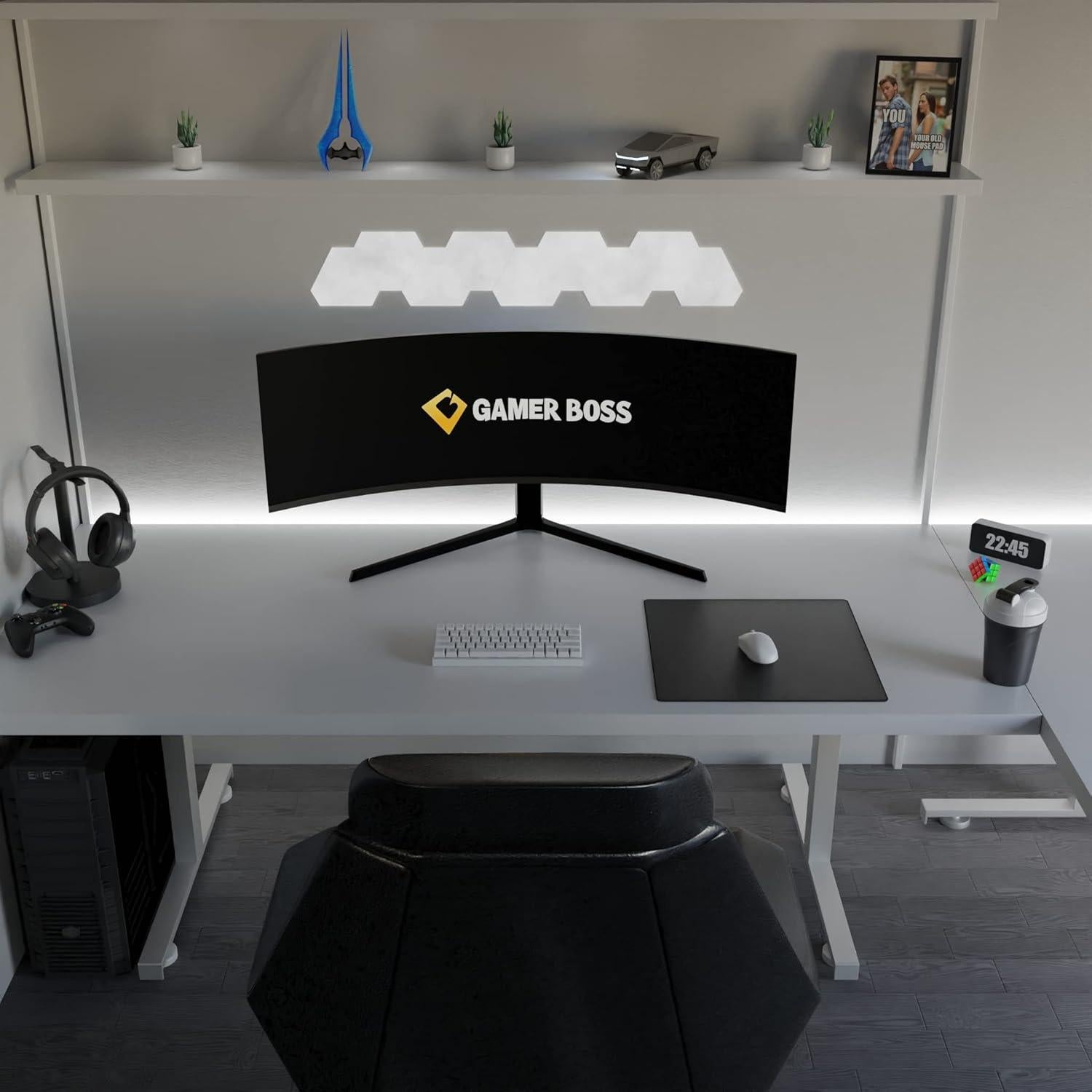 Alfombrilla de Ratón Gamer Boss 45.72x40.64cm Antideslizante