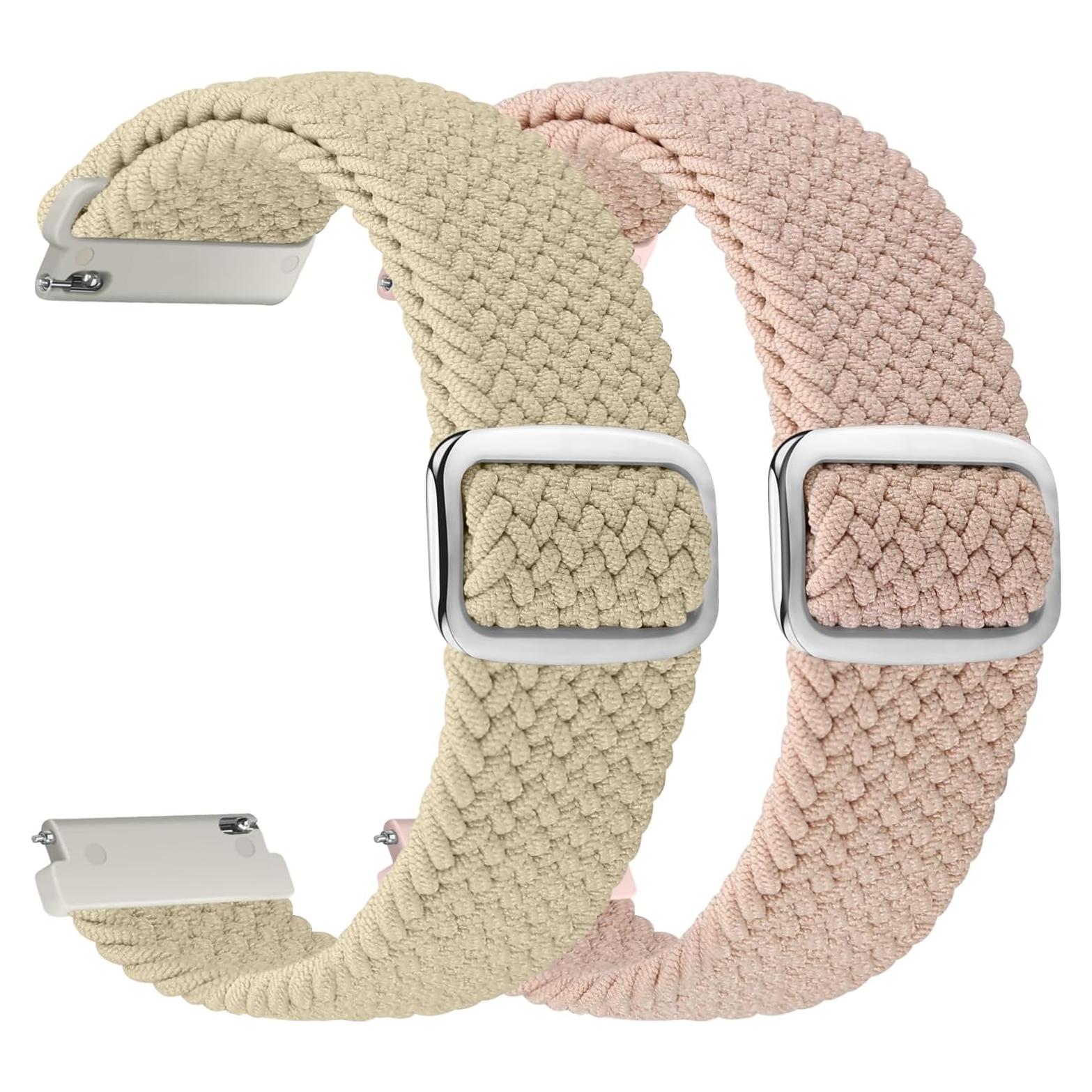 Paquete de 2 bandas trenzadas 18mm Relting - Nylon suave ajustable