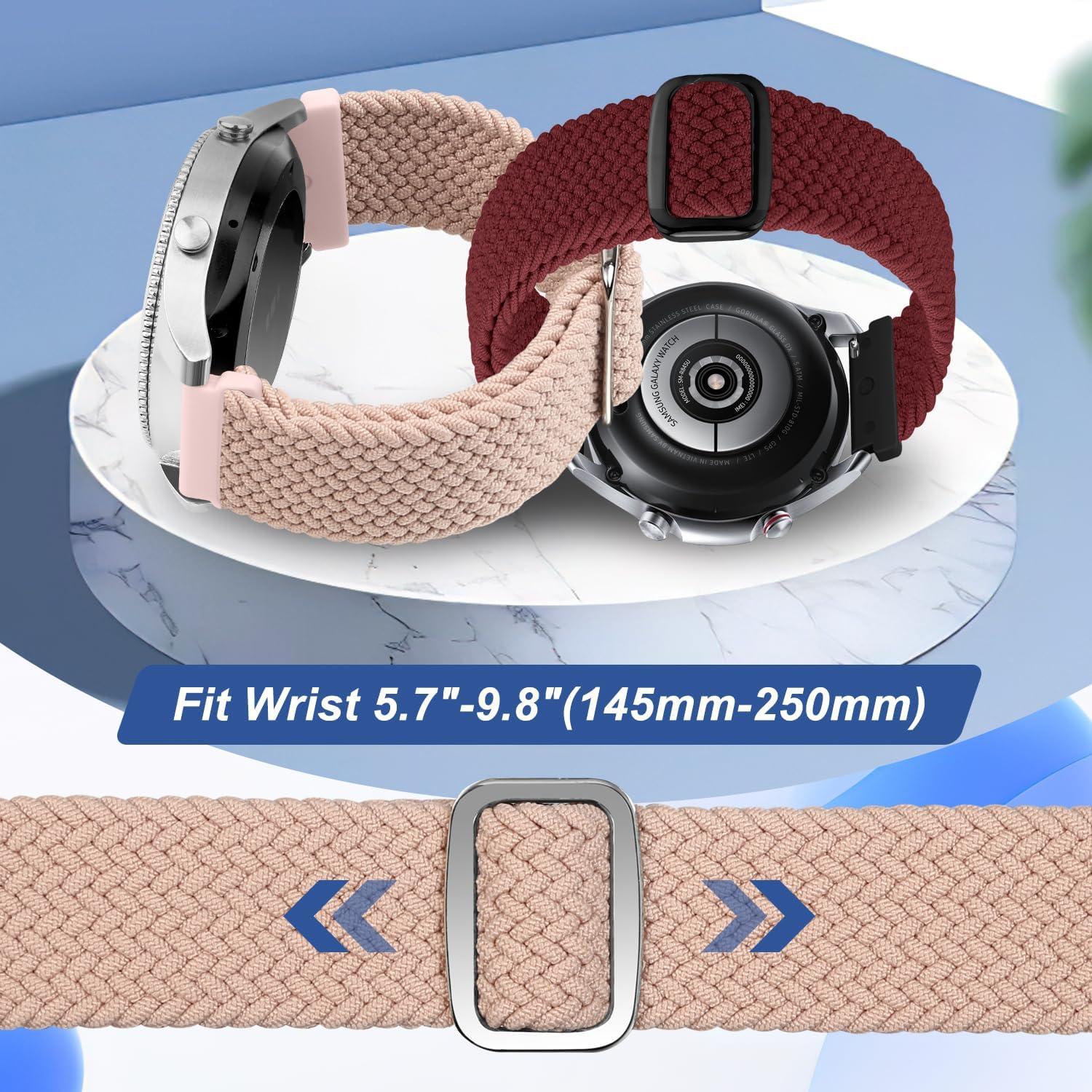 Paquete de 2 bandas trenzadas 18mm Relting - Nylon suave ajustable