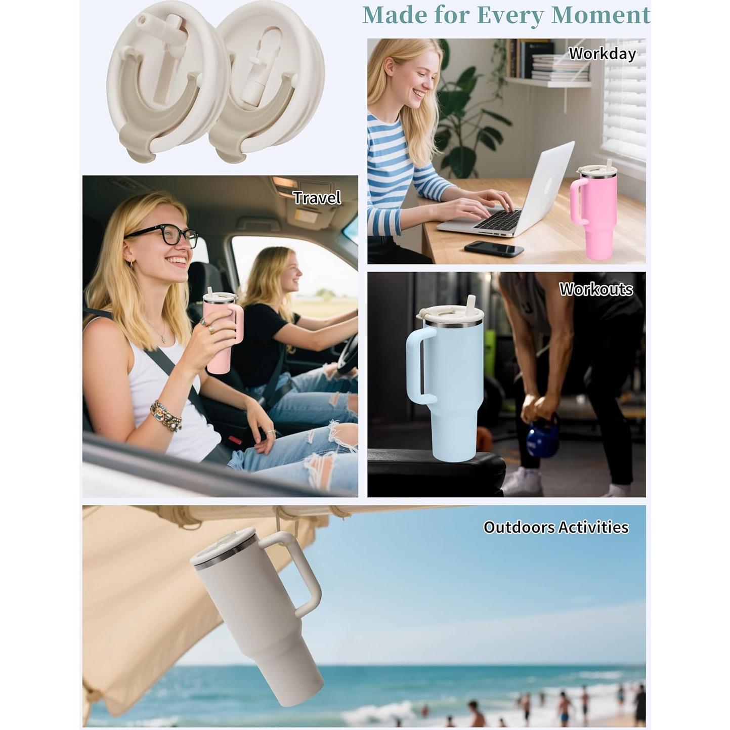 Tapa de Reemplazo Gybahy para Vaso Stanley 40 oz - 2 Paquetes