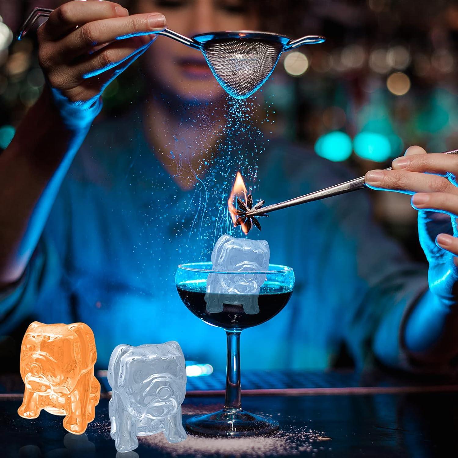 Molde de Hielo Bulldog Nax Caki 3D Grande 6.1 cm Silicona