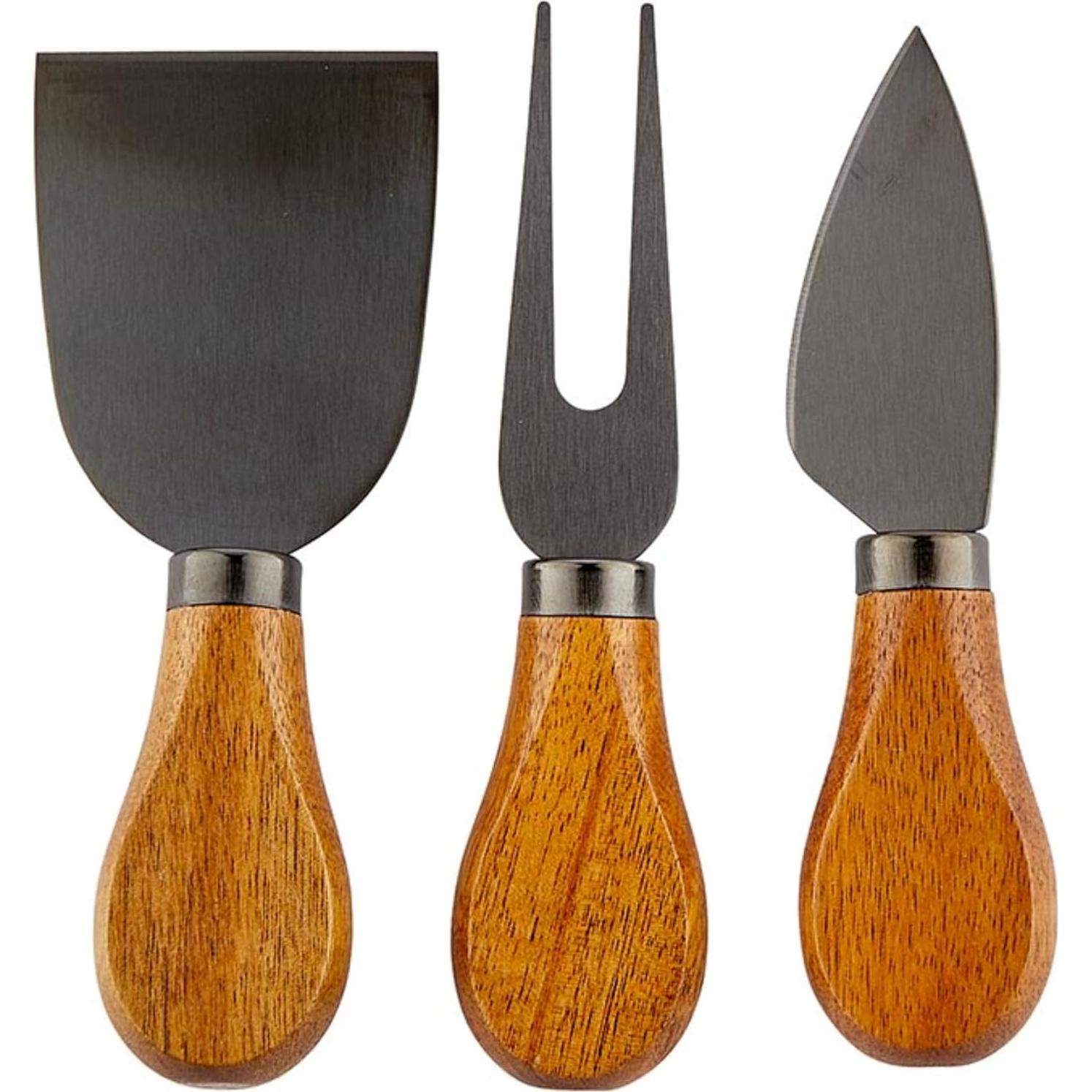 Juego de cuchillos para queso Santa Barbara - 3 piezas acero inoxidable