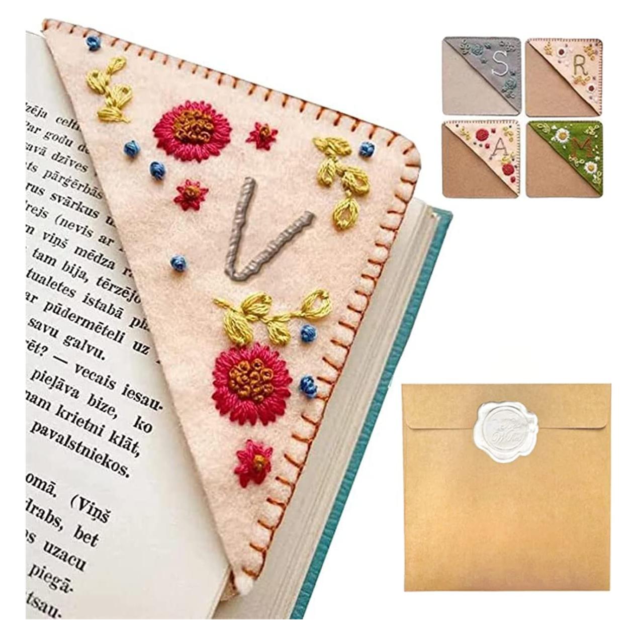 Marcador de Página Esquina Bordado Artlaza Otoño Personalizado