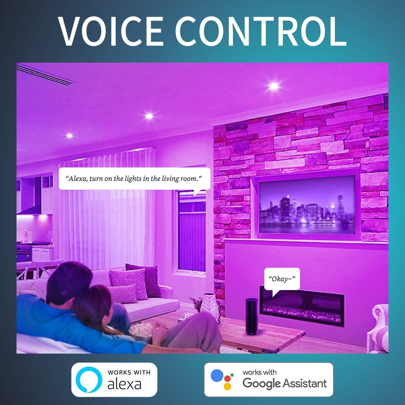 Bombilla Inteligente ANWIO BR30 RGB E26 13W Paquete de 4