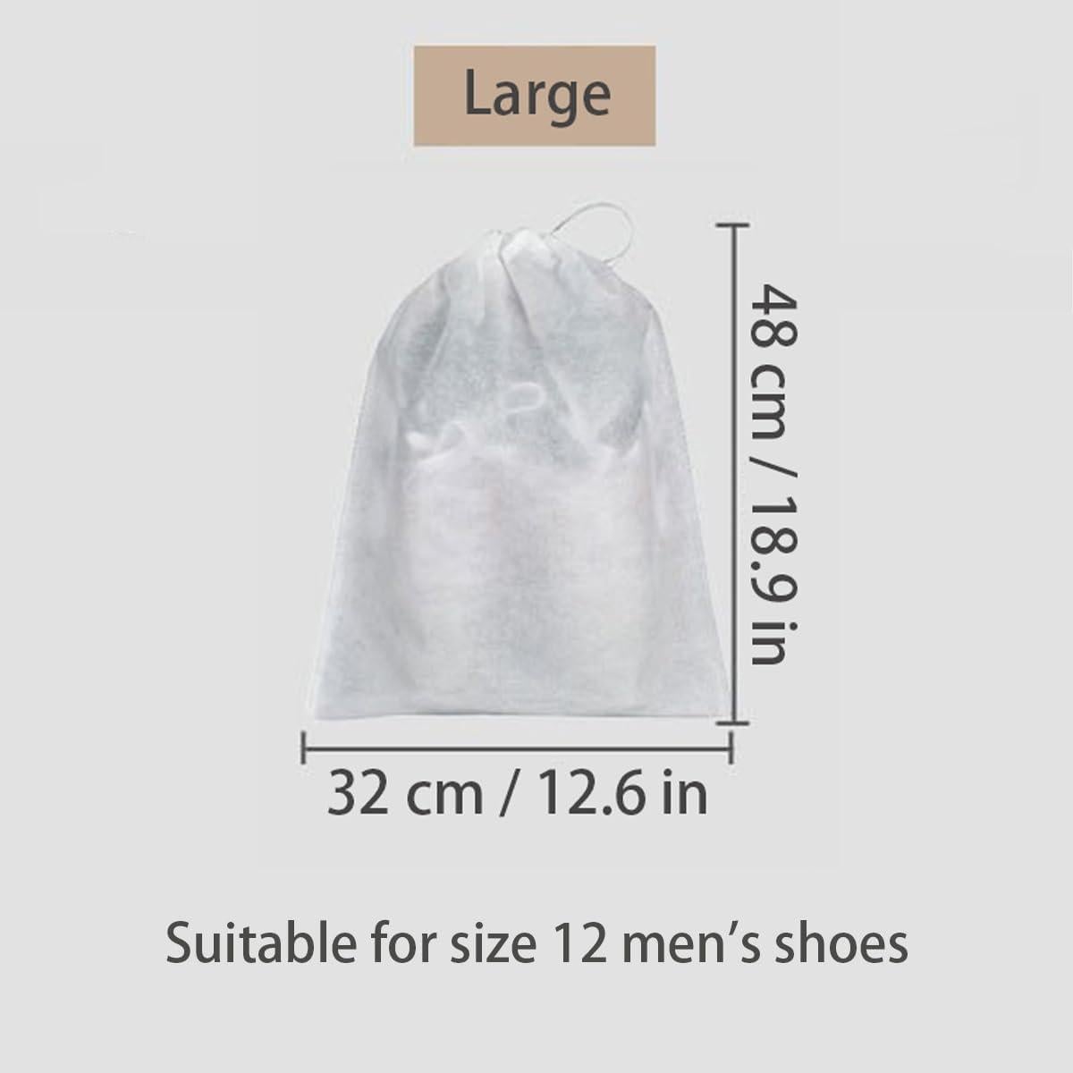 10 Bolsas de Almacenamiento de Zapatos Viaje Tela No Tejida