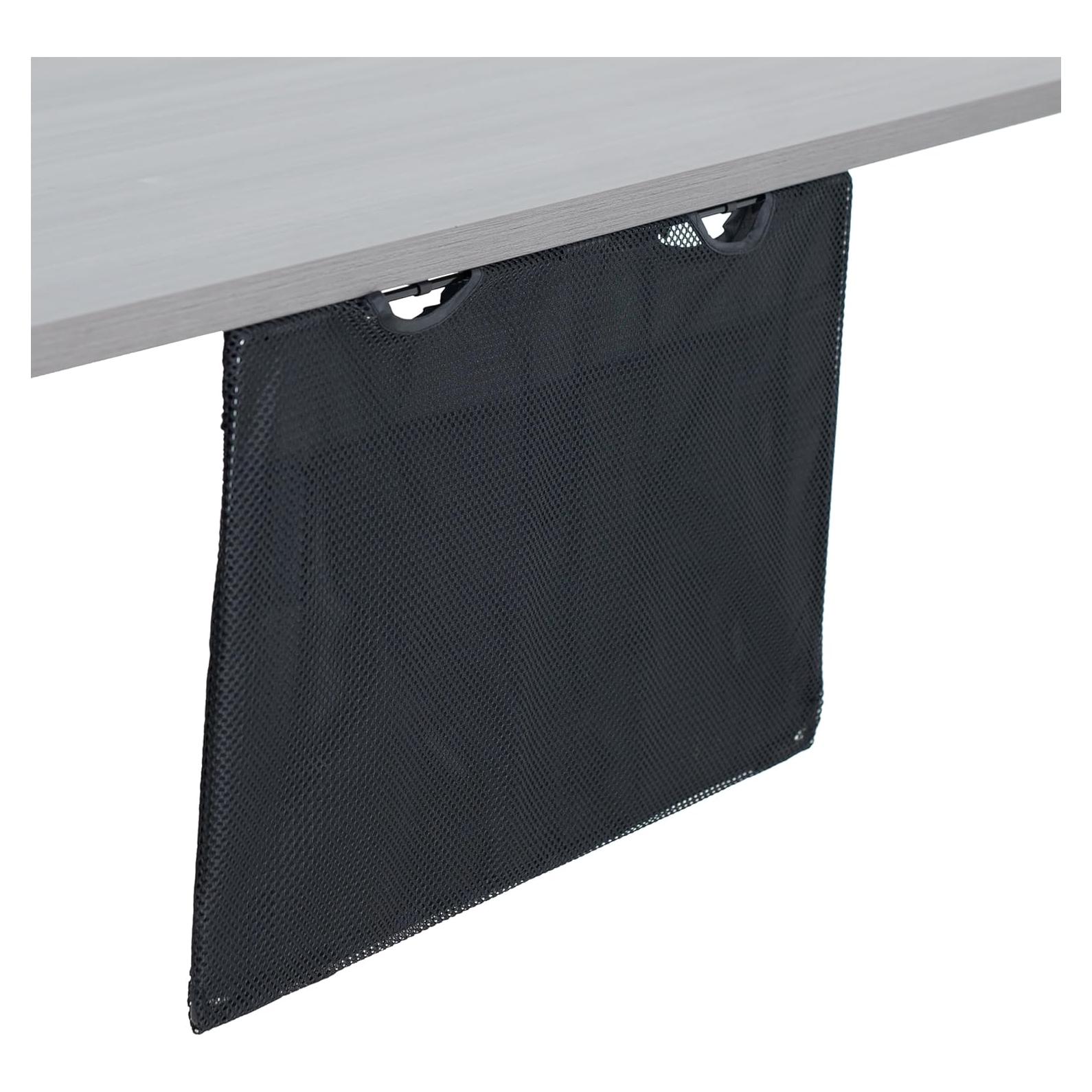 Falda de Escritorio VIVO 24" Negro con Gestión de Cables