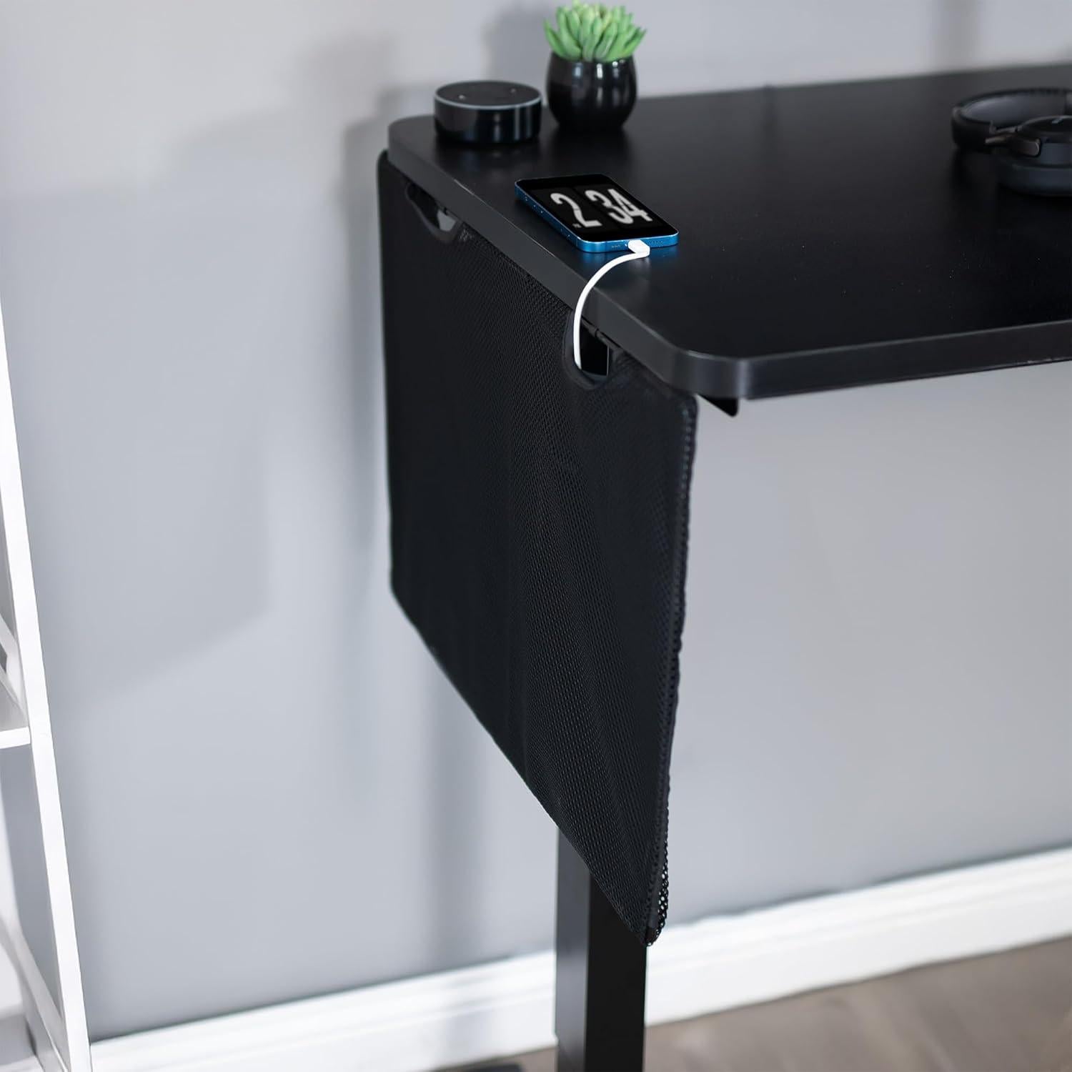 Falda de Escritorio VIVO 24" Negro con Gestión de Cables