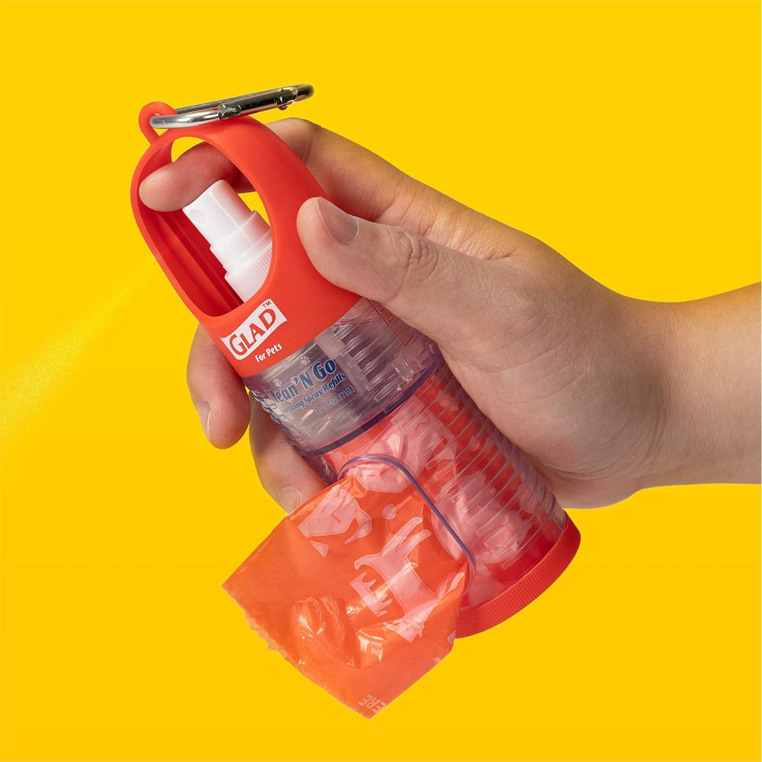 Dispensador de Bolsas de Desechos y Spray Desinfectante Glad for Pets