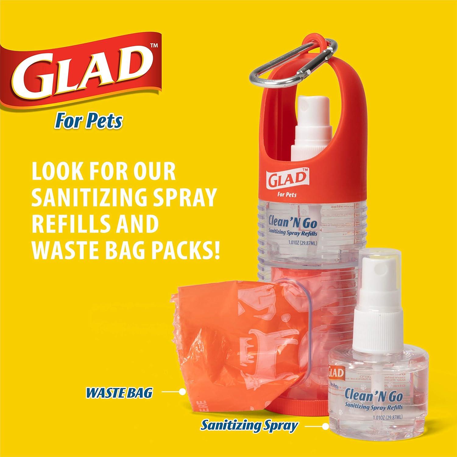 Dispensador de Bolsas de Desechos y Spray Desinfectante Glad for Pets