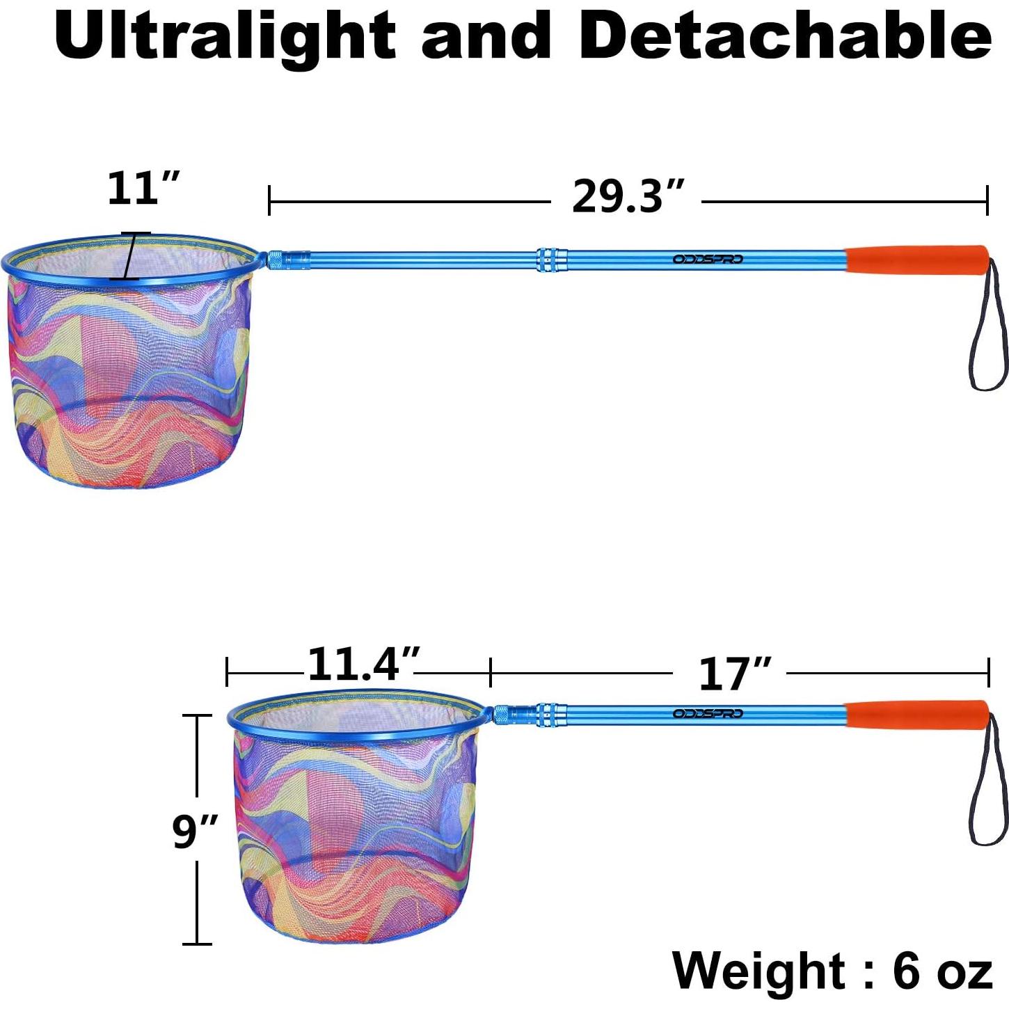 Red de Pesca Telescópica ODDSPRO para Niños 29 cm Profundidad