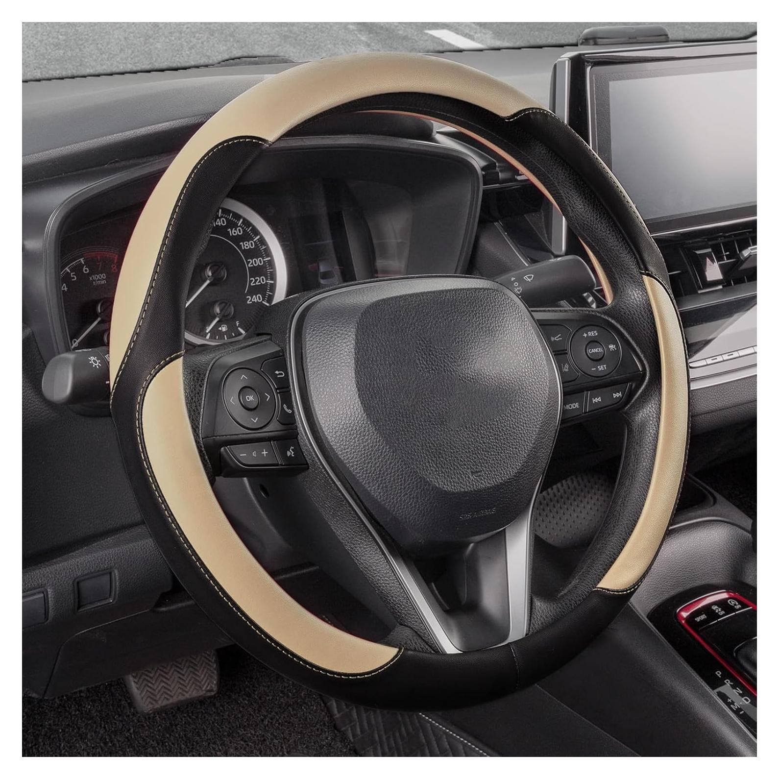 Cubierta de Volante SEG Direct Estándar 37-39 cm Negro Beige