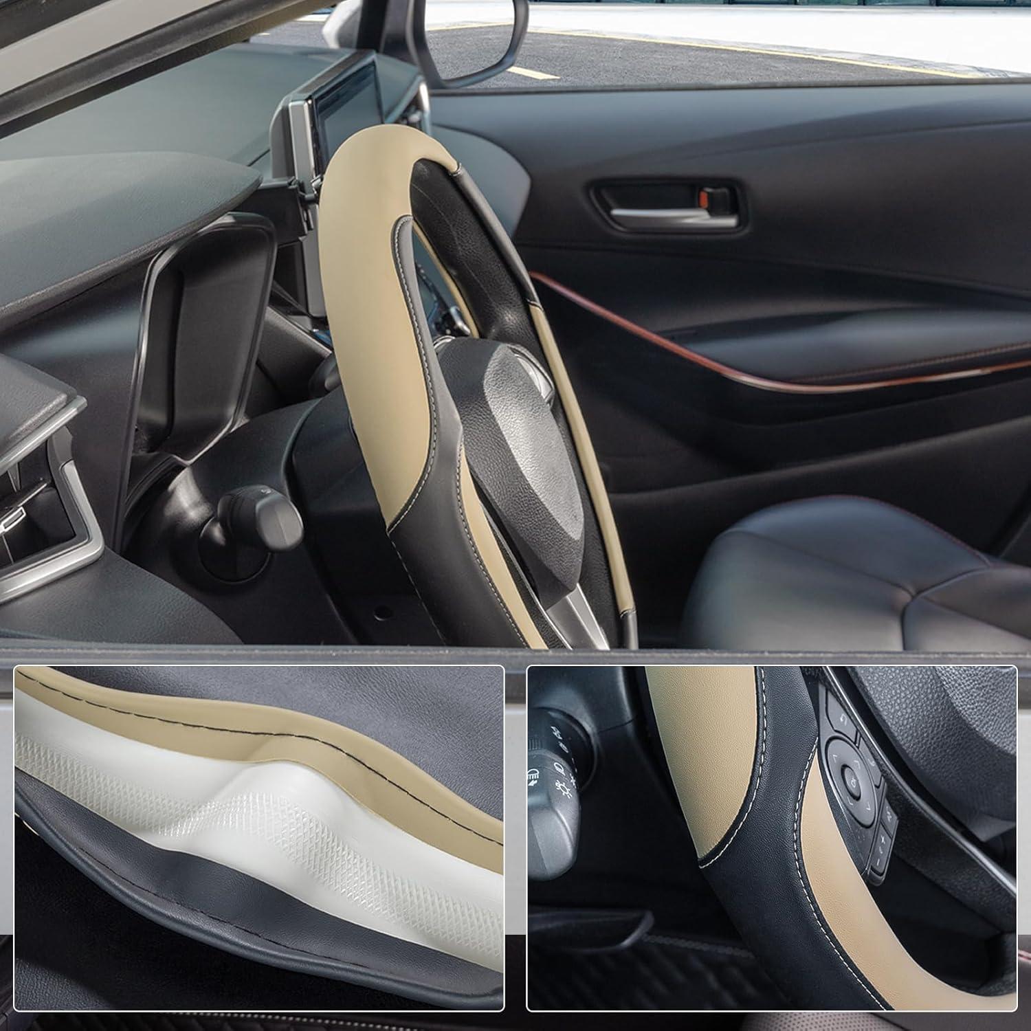 Cubierta de Volante SEG Direct Estándar 37-39 cm Negro Beige