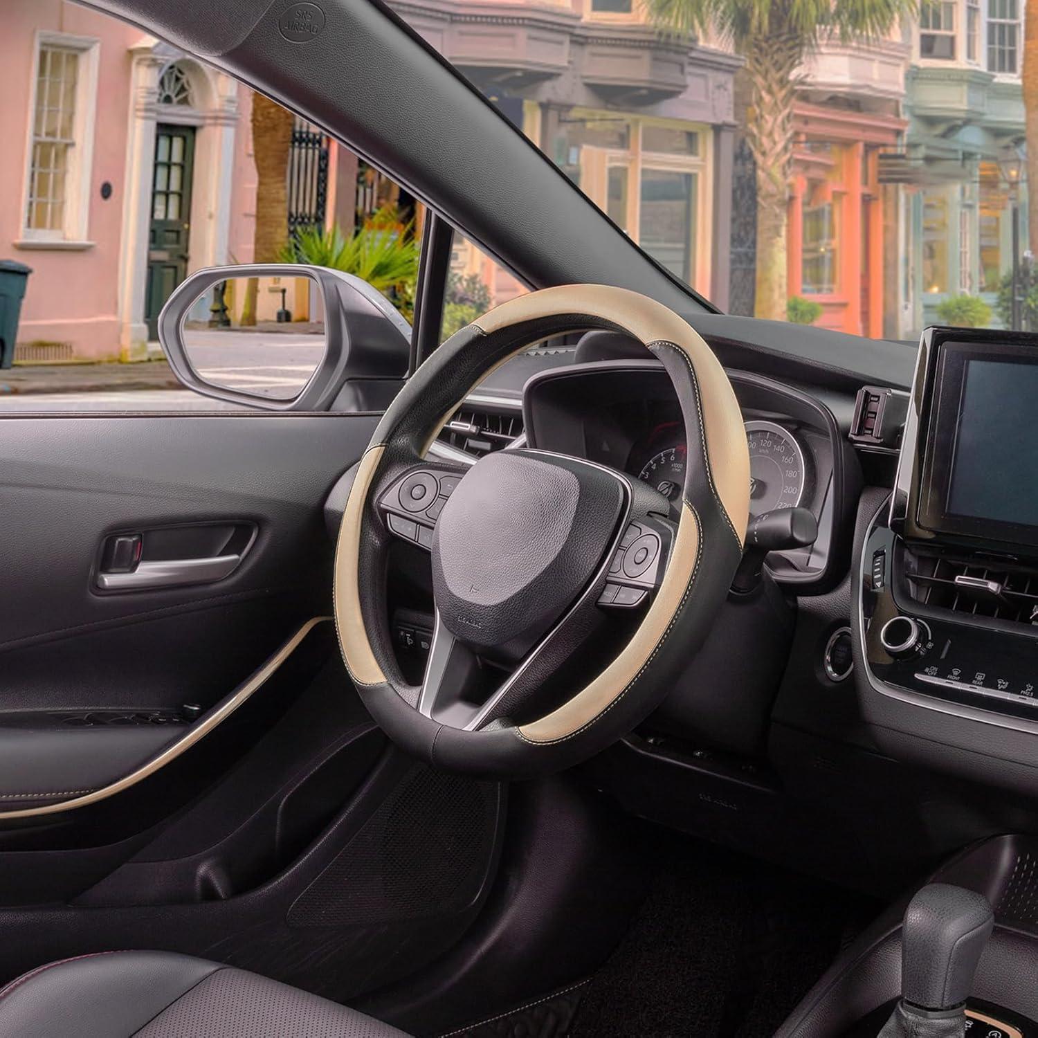 Cubierta de Volante SEG Direct Estándar 37-39 cm Negro Beige