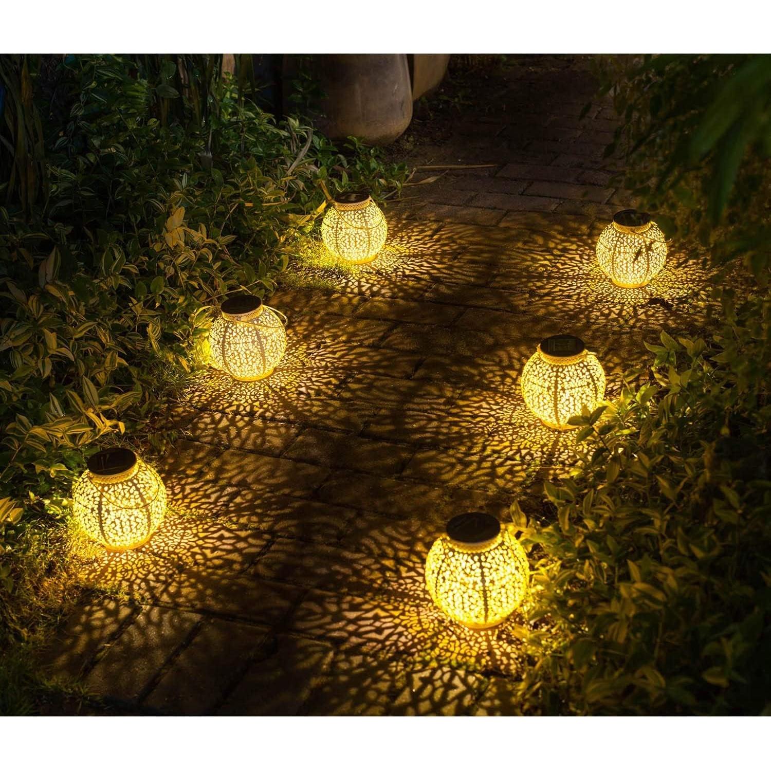 Linternas Solares TAKE ME para Jardín - Juego de 2 Blancas