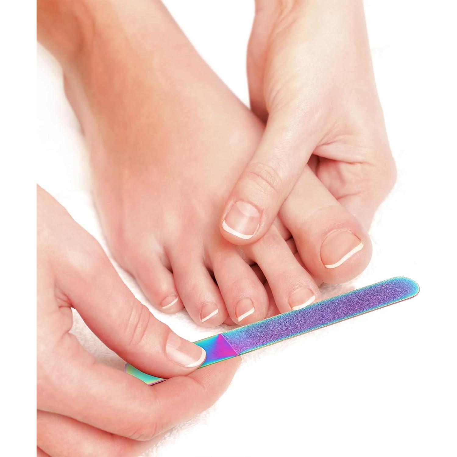 Juego de Limadoras de Uñas Mudder 3 Pcs Acero Inoxidable