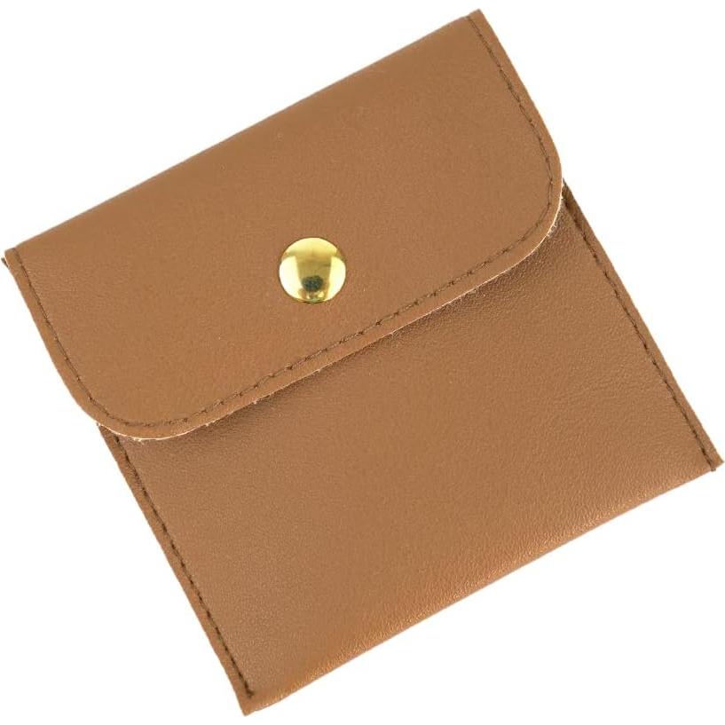 Bolsa de Joyería JIAFUJIN de Cuero Sintético Marrón