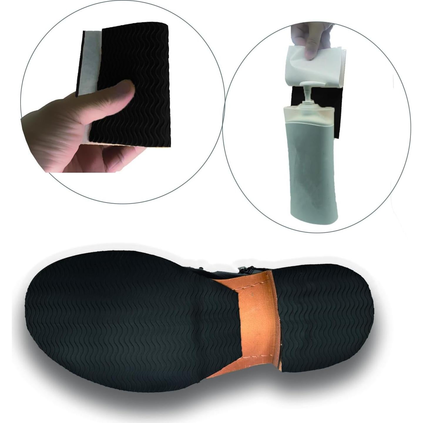 Protectores de Suela de Zapato ZBLGO Antideslizantes 15x27cm