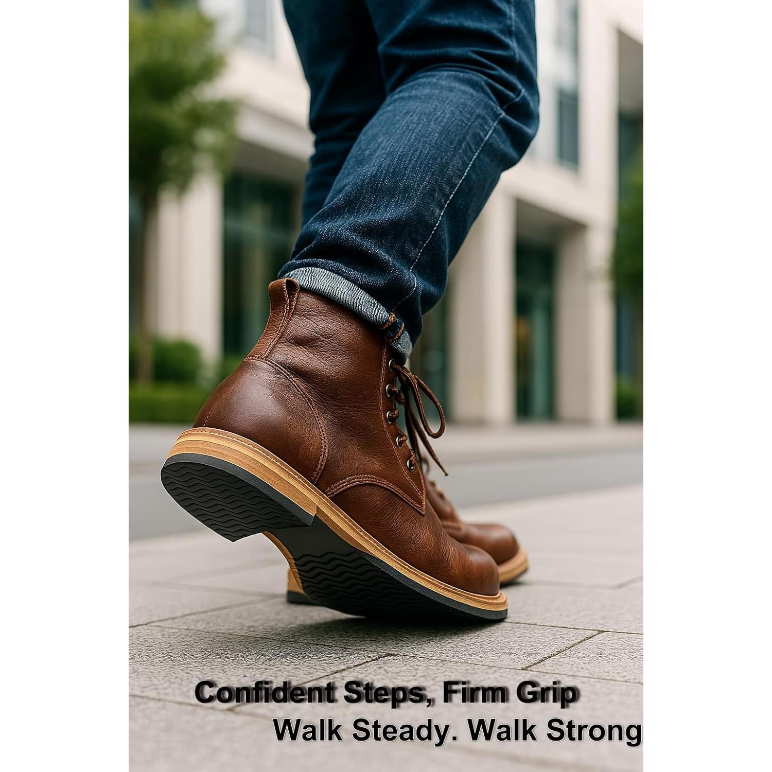 Protectores de Suela de Zapato ZBLGO Antideslizantes 15x27cm