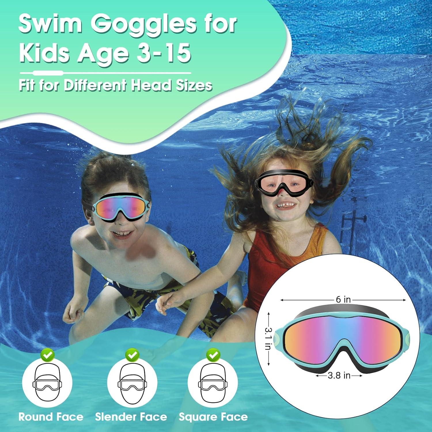 Gafas de natación para niños EverSport 2 Pack, antiempañantes