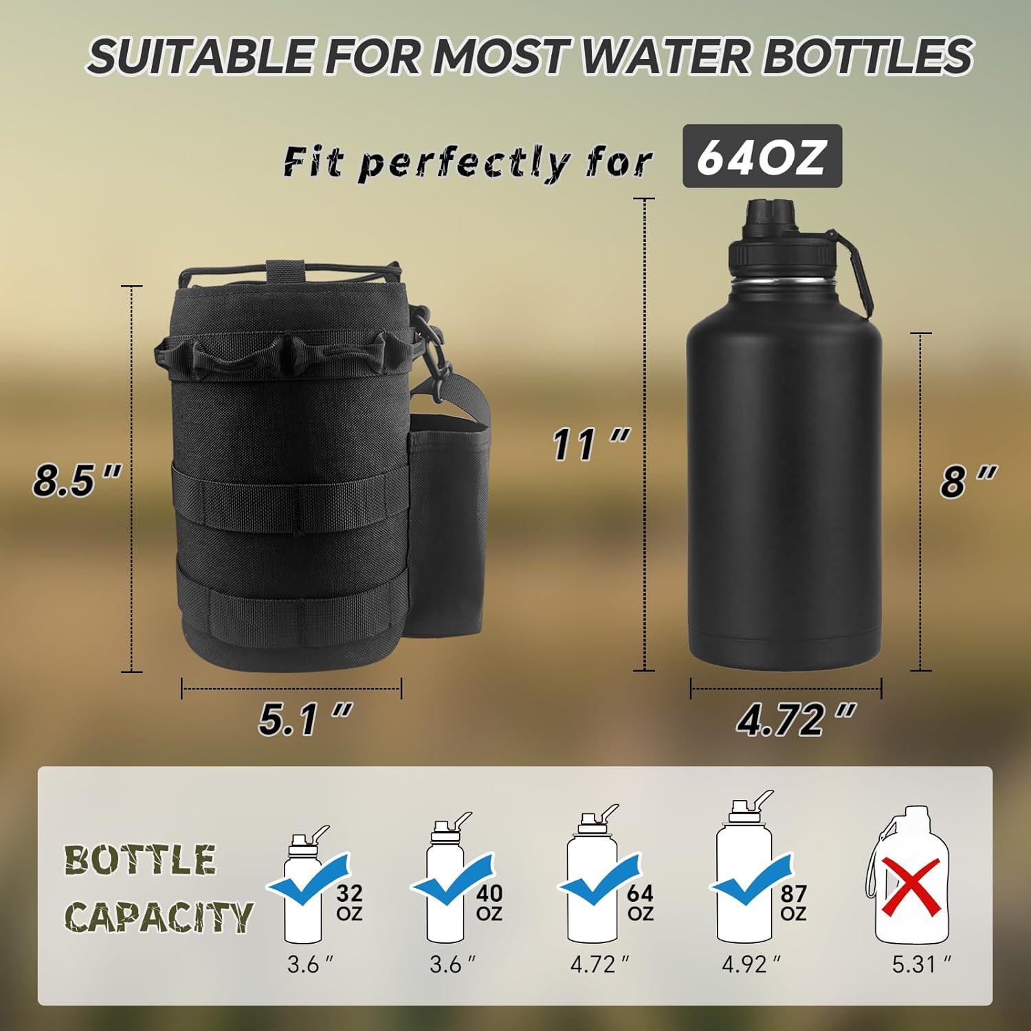 Soporte para Botellas de Agua COOLYARD 1.89L Táctico con Correa