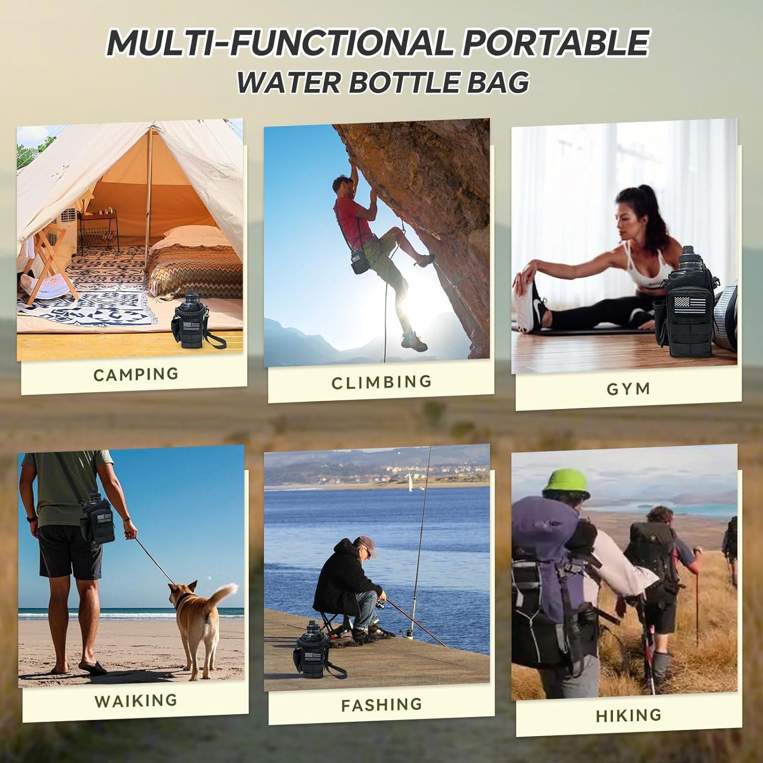 Soporte para Botellas de Agua COOLYARD 1.89L Táctico con Correa