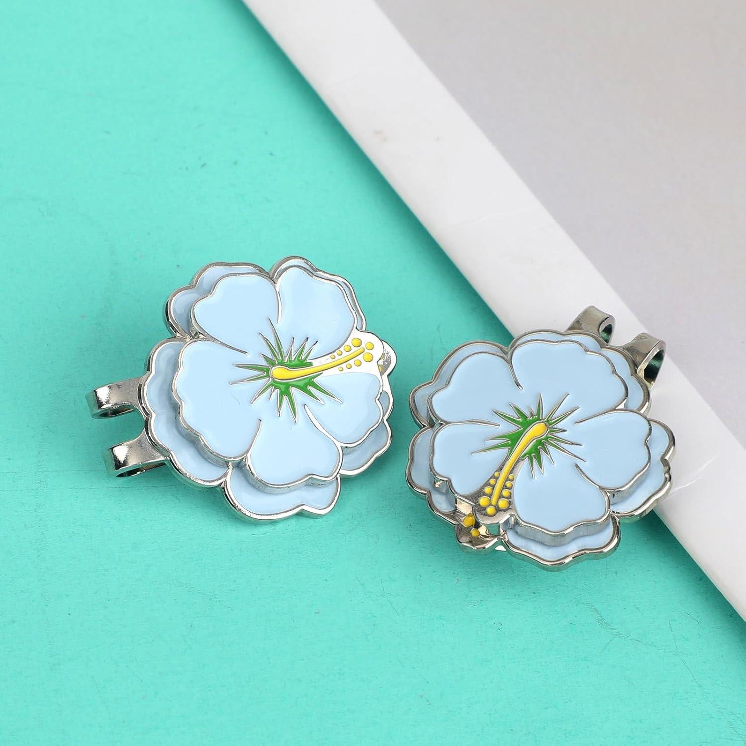 Juego de 2 Marcadores de Golf Magnéticos con Clip Lasuroa