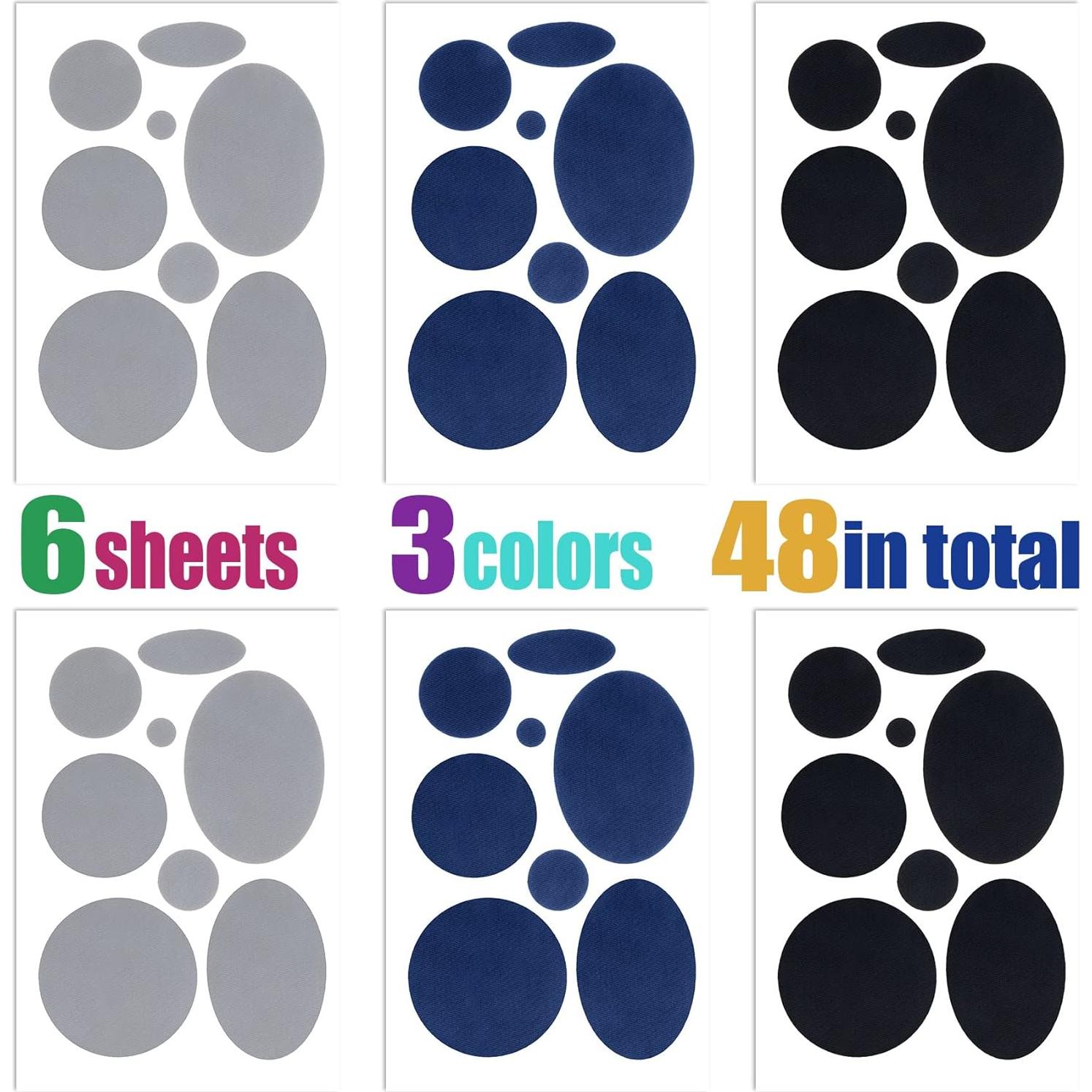 Kit de Parches de Reparación OIIKI 48 Piezas Autoadhesivos