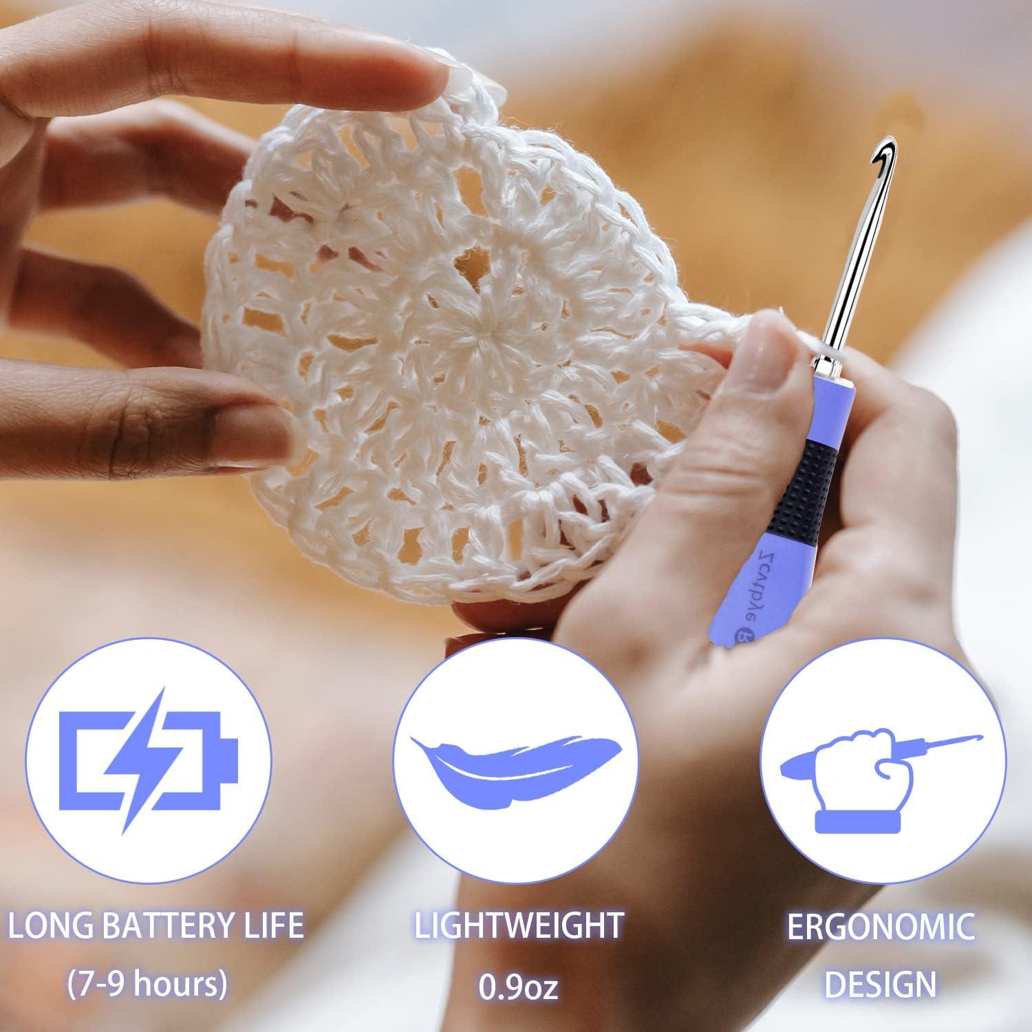 Juego de Ganchillos HCBZVV con Luz y Contador Digital, 12 Piezas