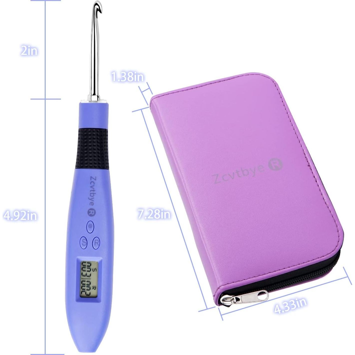 Juego de Ganchillos HCBZVV con Luz y Contador Digital, 12 Piezas