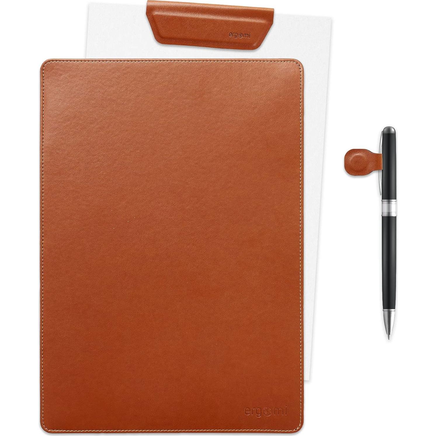 Carpeta Magnética A4 ergomi de Cuero Sintético Marrón