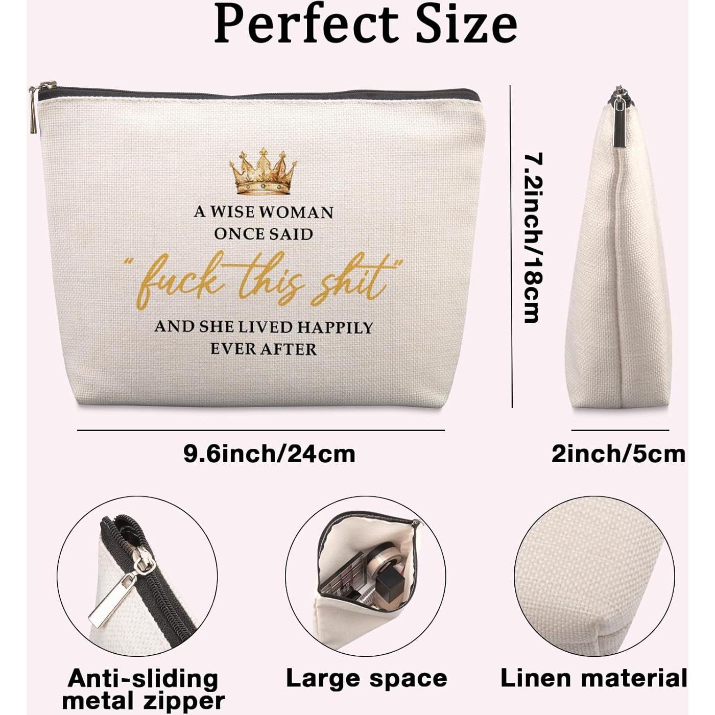 Bolsa Cosmética Divertida Lcoanrit 22.86x17.78 cm para Mujeres