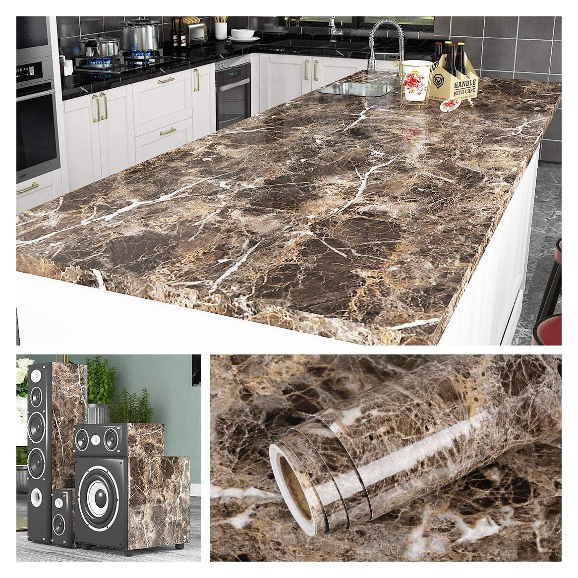 Papel Tapiz Autoadhesivo Livelynine Mármol Marrón 0.8 m²