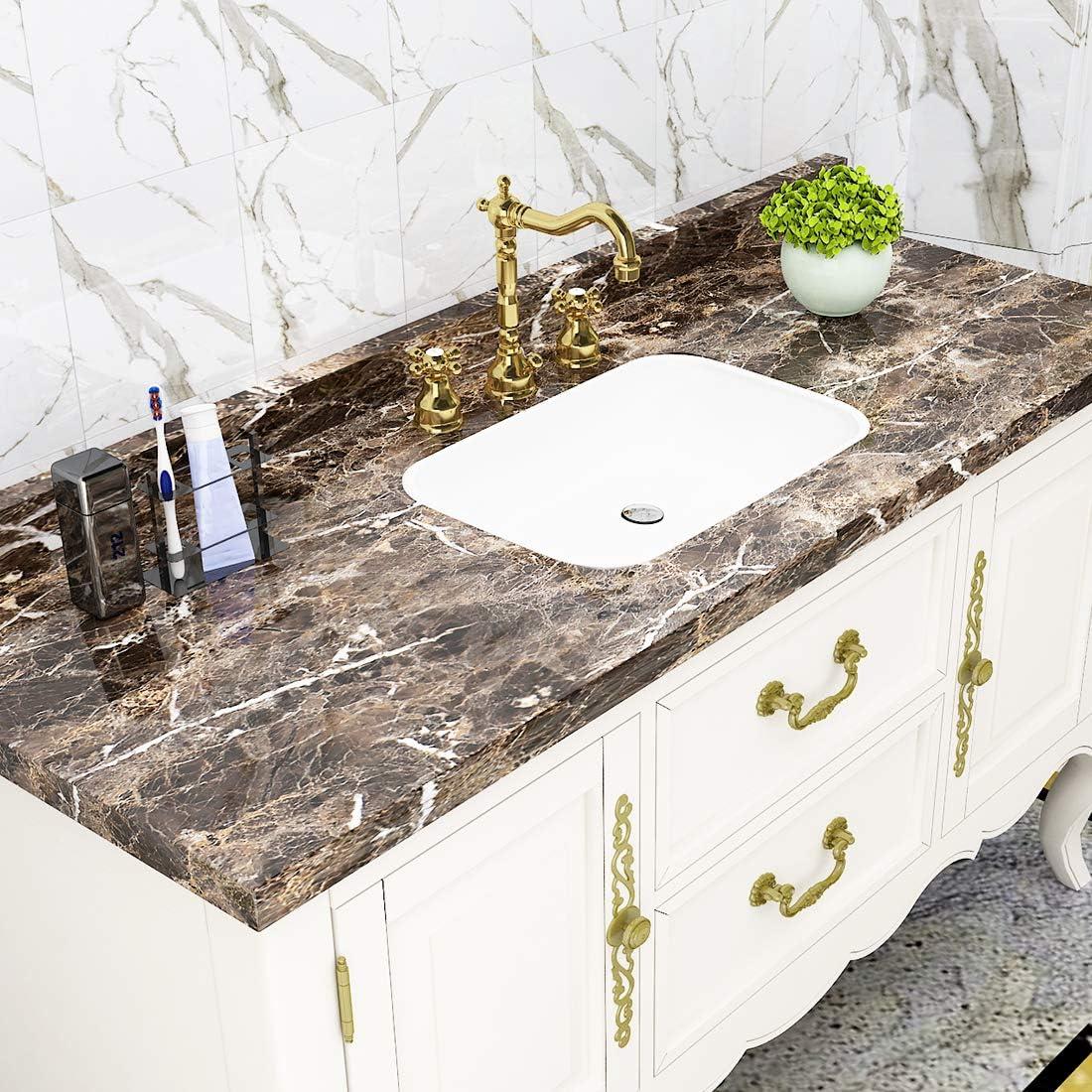 Papel Tapiz Autoadhesivo Livelynine Mármol Marrón 0.8 m²