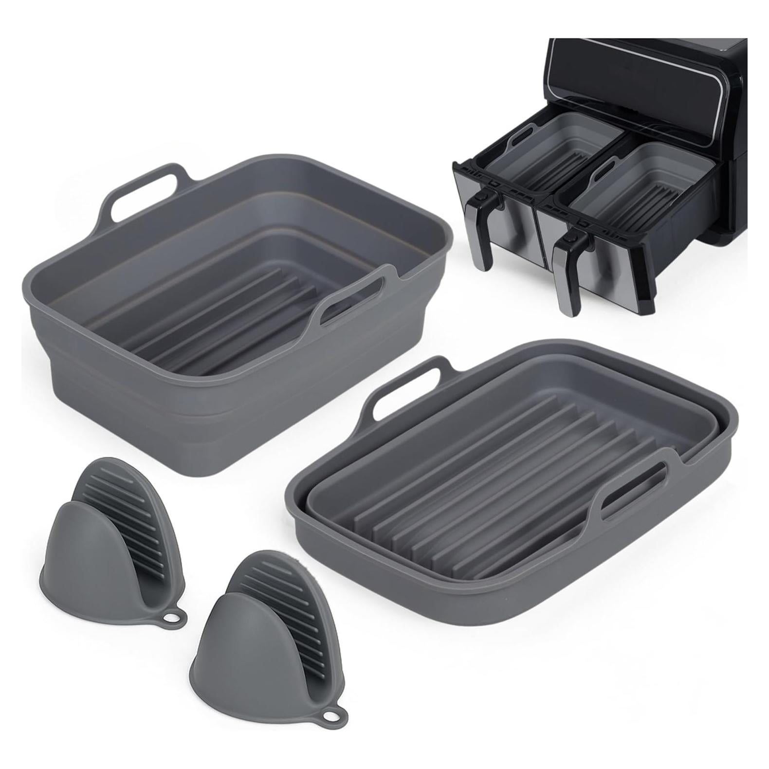 Forros de Silicona Reutilizables para Freidora de Aire Ninja 22x15cm