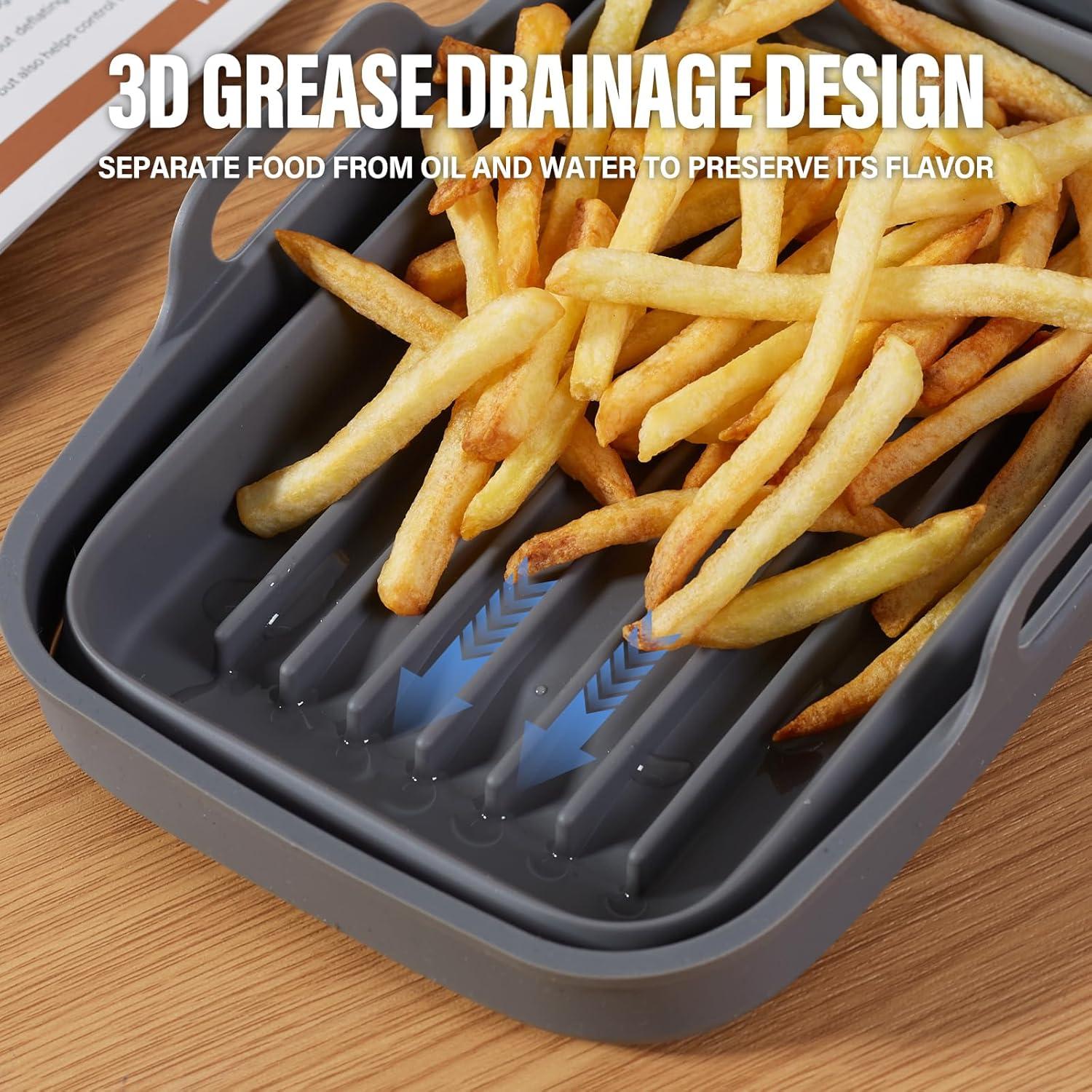 Forros de Silicona Reutilizables para Freidora de Aire Ninja 22x15cm