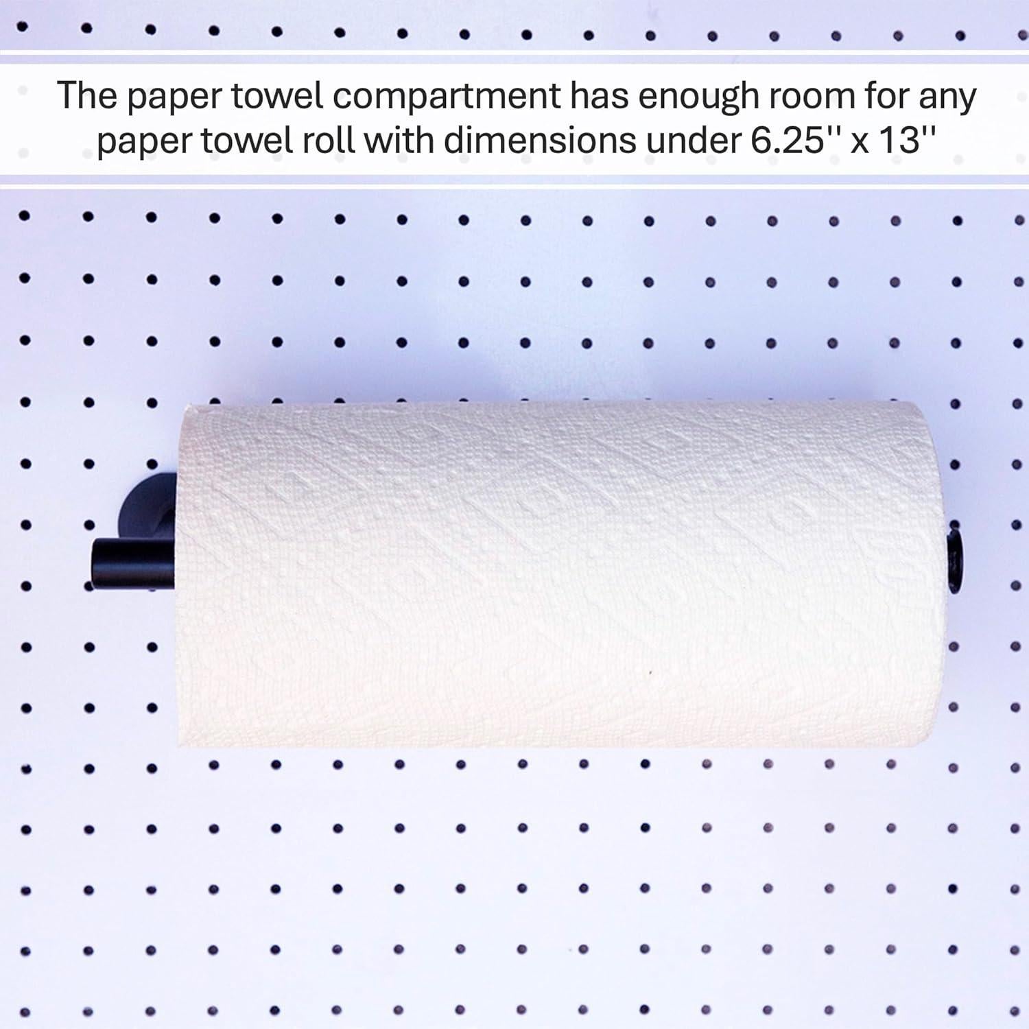 Soporte para Toallas de Papel MADD Tools, Metal Negro, 33x10cm