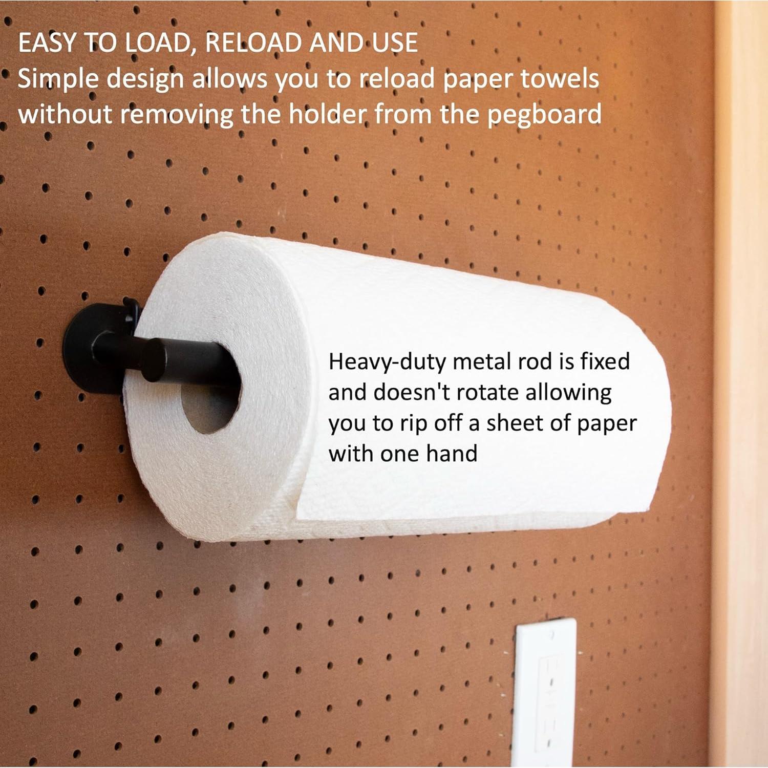 Soporte para Toallas de Papel MADD Tools, Metal Negro, 33x10cm