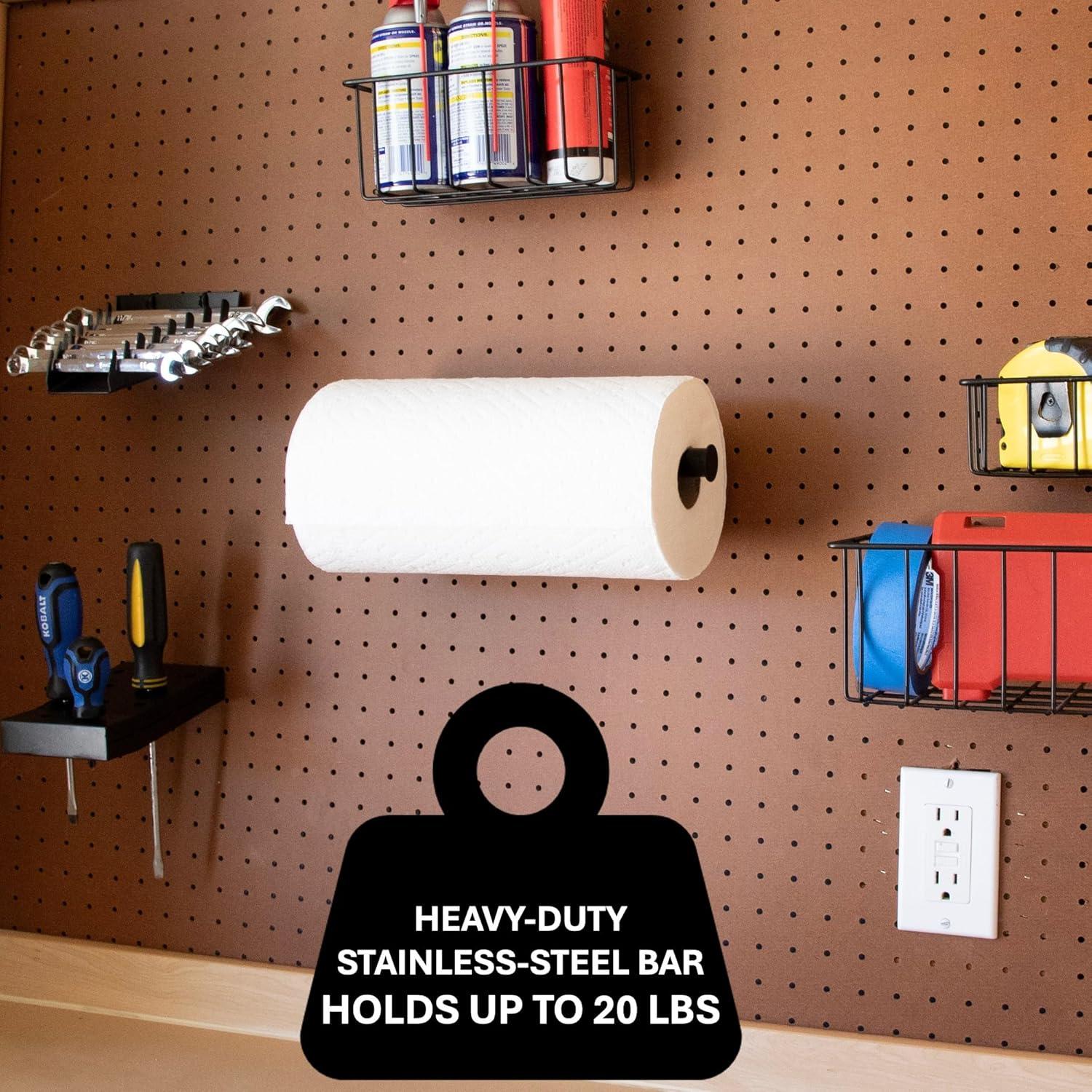 Soporte para Toallas de Papel MADD Tools, Metal Negro, 33x10cm