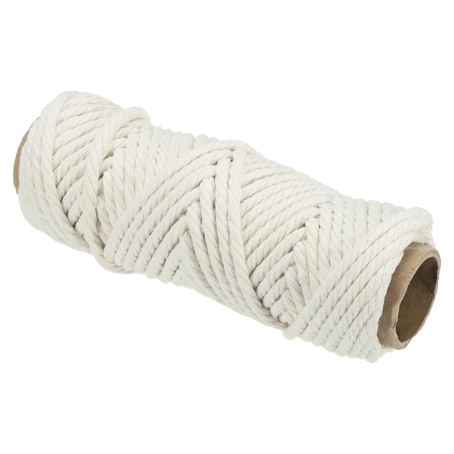 Cuerda de Algodón Natural PATIKIL 15 m x 6 mm Beige Multiusos