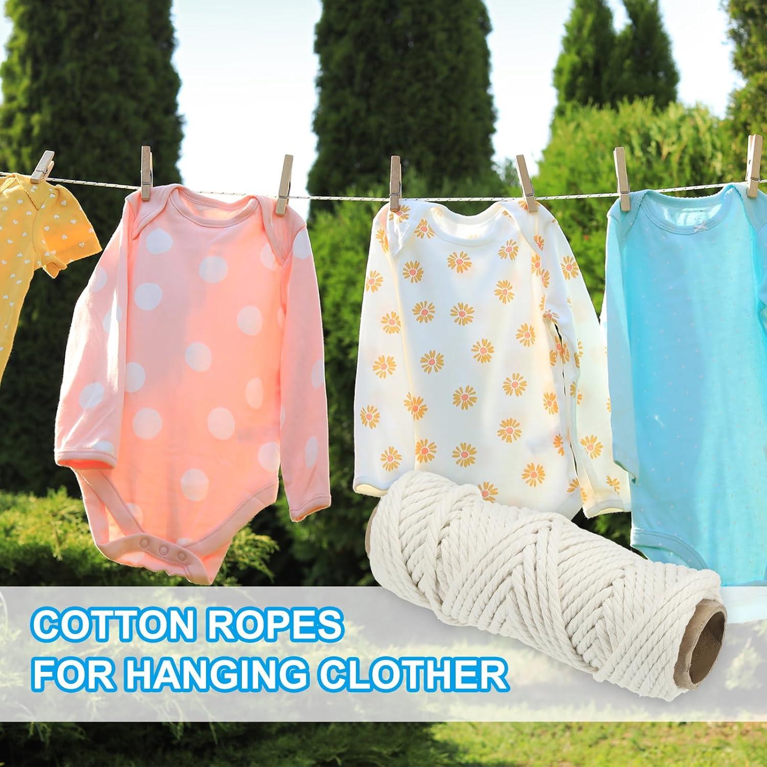 Cuerda de Algodón Natural PATIKIL 15 m x 6 mm Beige Multiusos