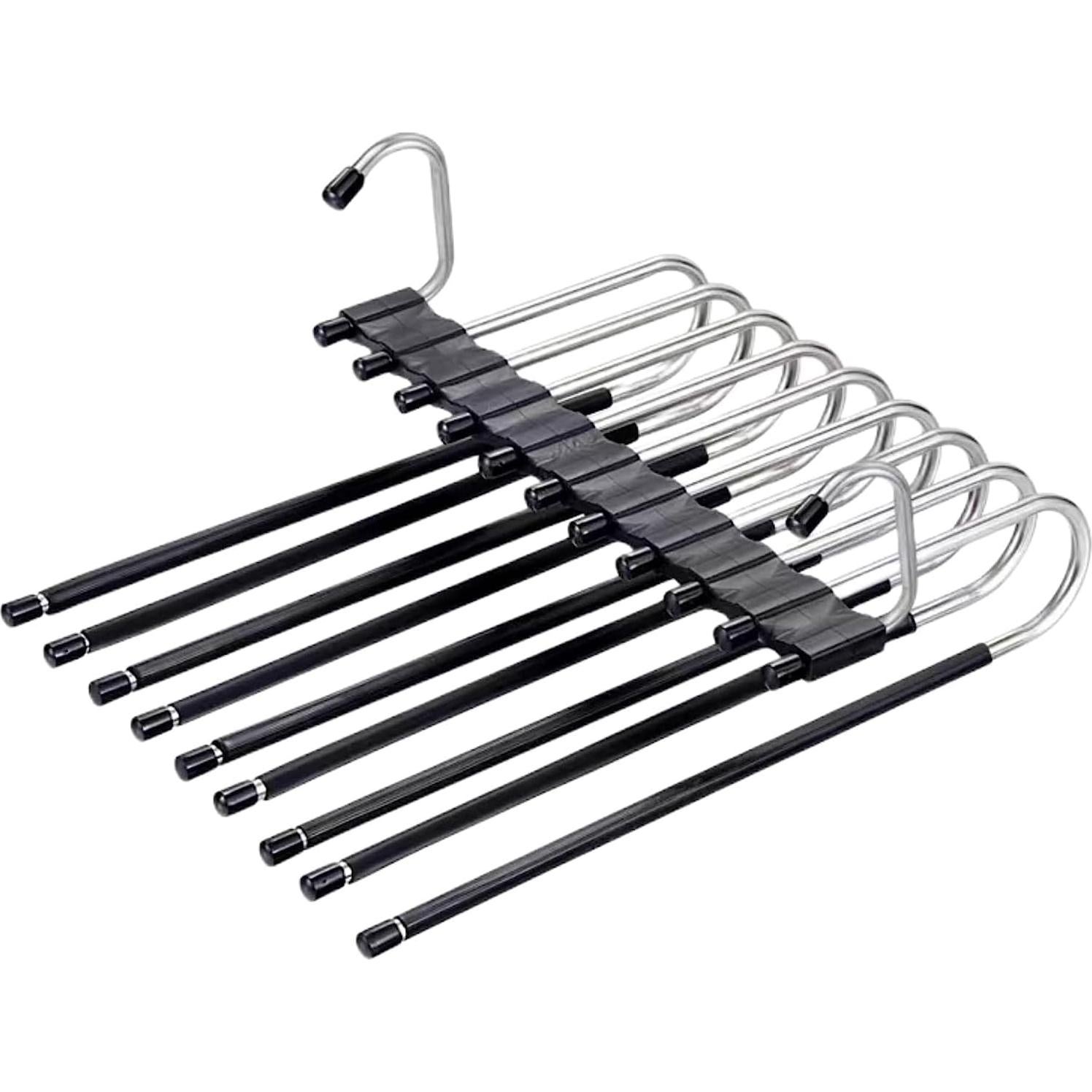 Perchas Plegables para Pantalones TRRCYLP - 2 Pack Ahorra Espacio