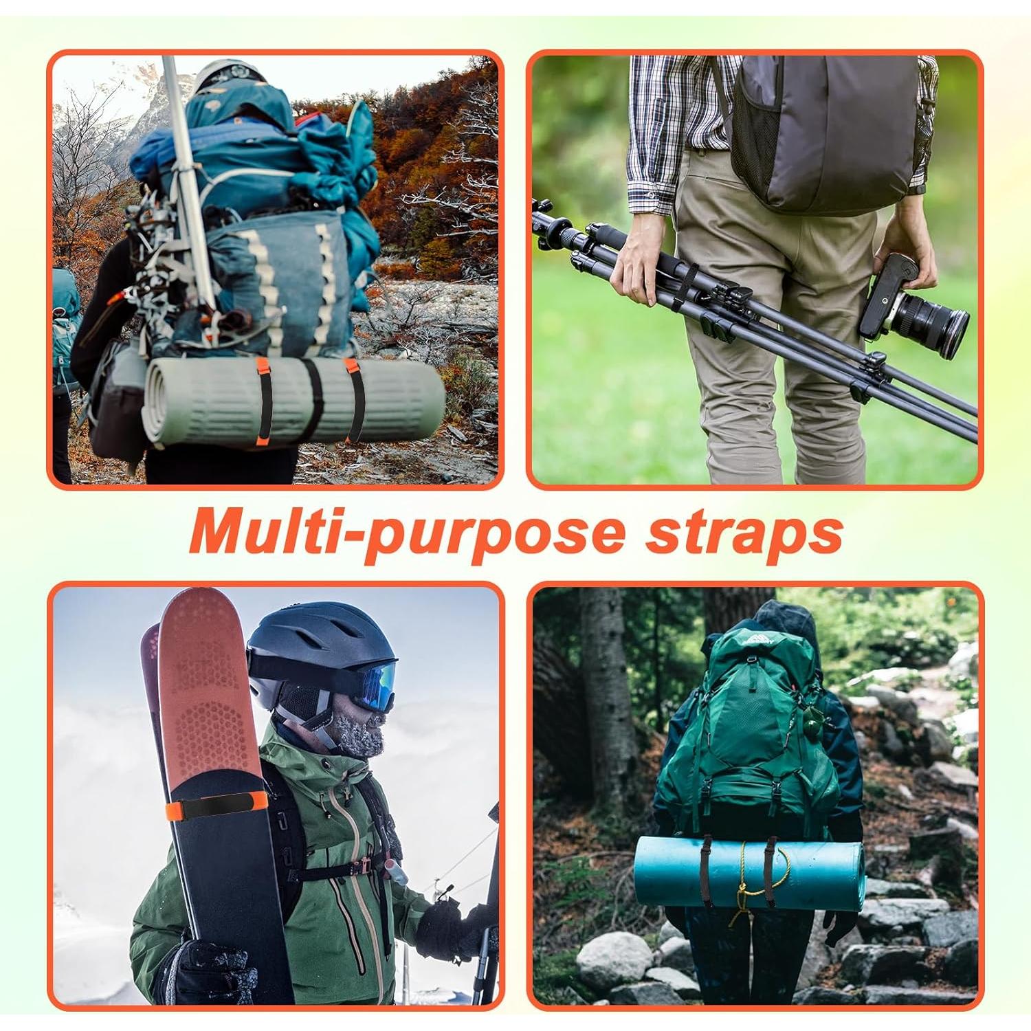 Correas para Bicicleta Tucnoeu 8 Pcs Ajustables 60cm Nylon