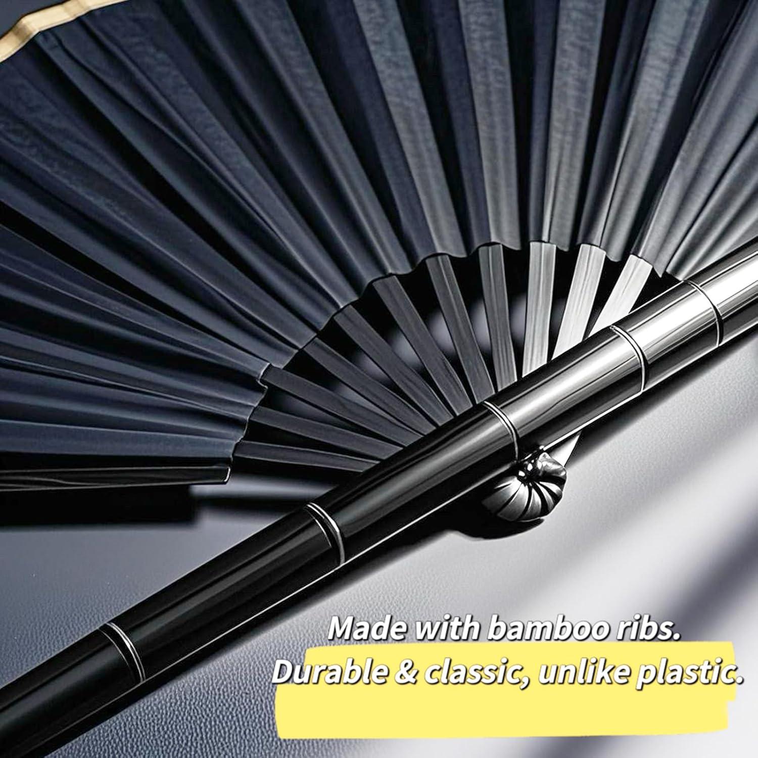 Abanico Plegable de Danza Grombolar 33 cm Rosa Brillante