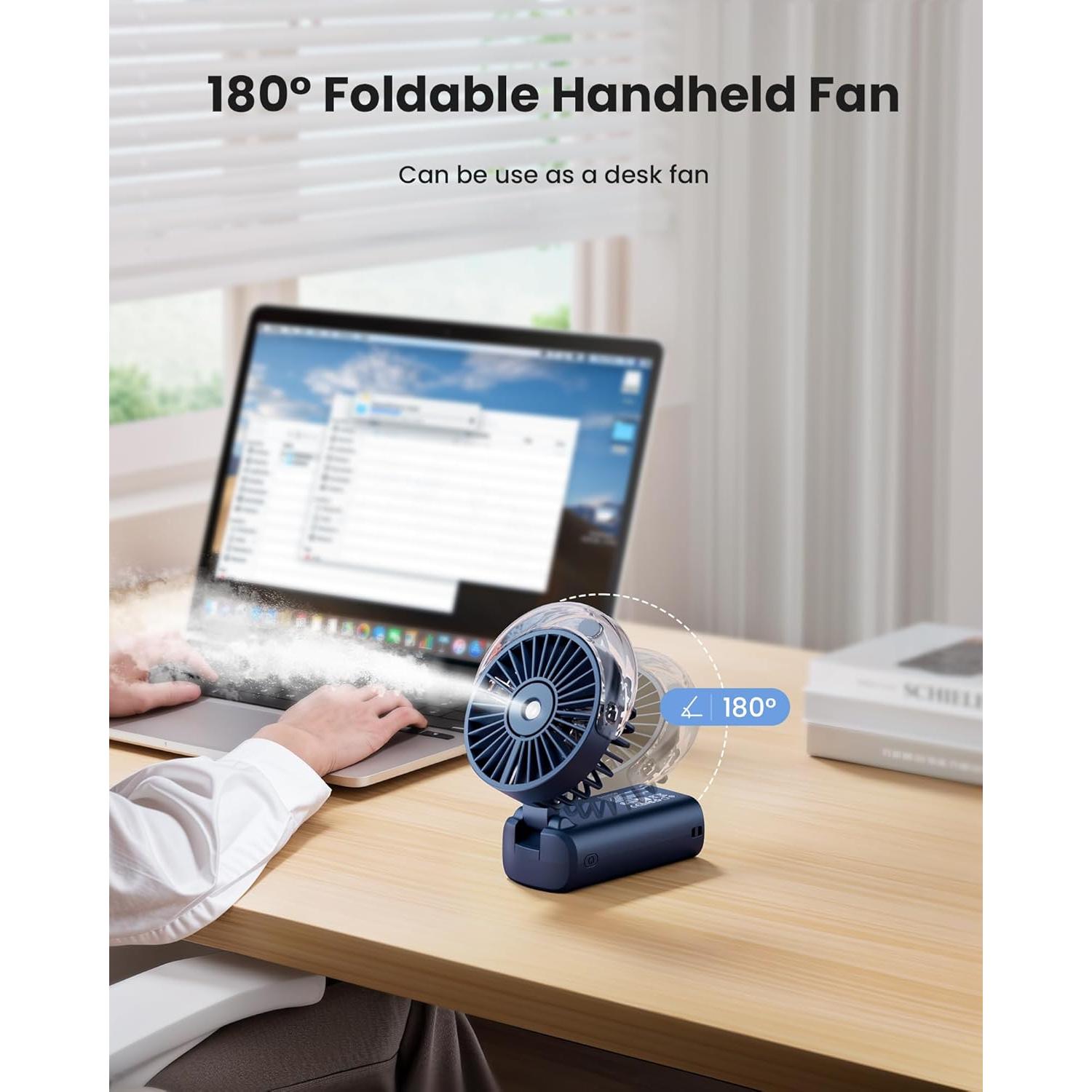 Ventilador Portátil de Nebulización Gaiatop HF-07 3 Velocidades