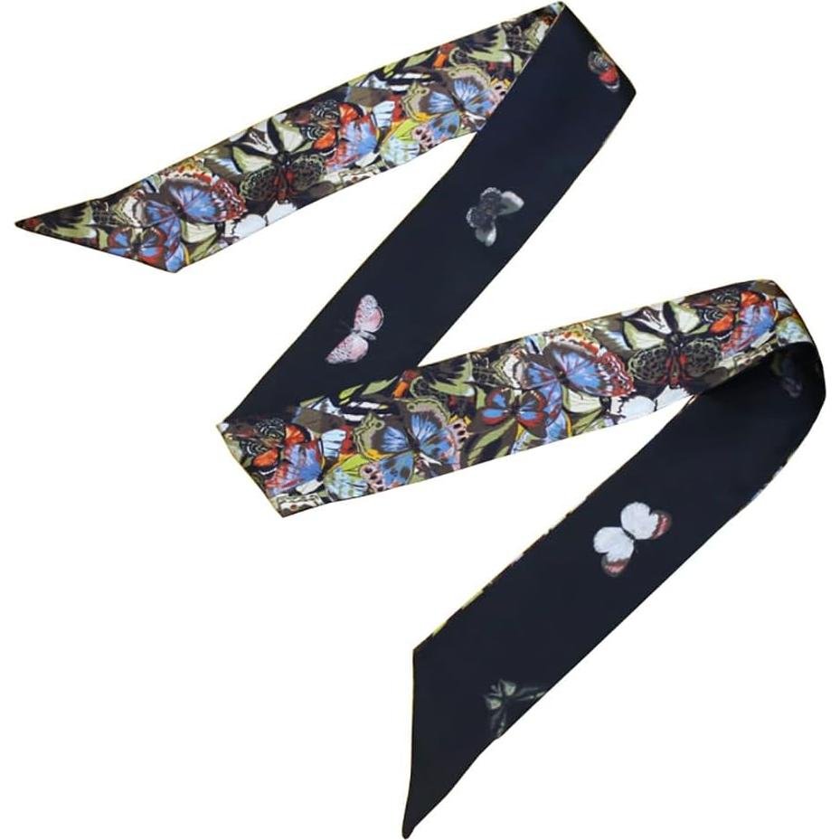 Bufanda de Seda de Morera JERLA 100% Multiusos 125x6.5cm